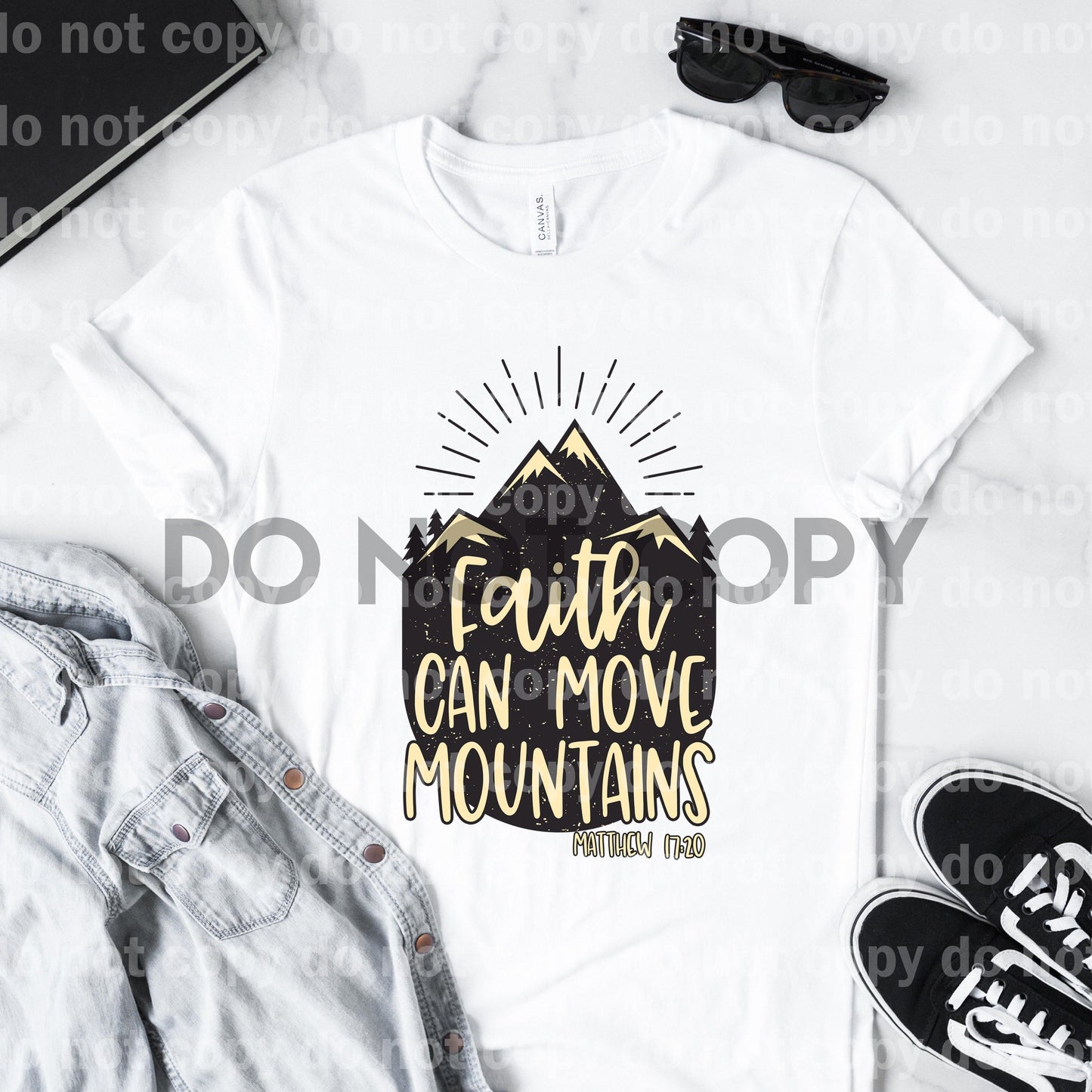 Faith Can Move Mountains Matthew 17:20 Sublimation print