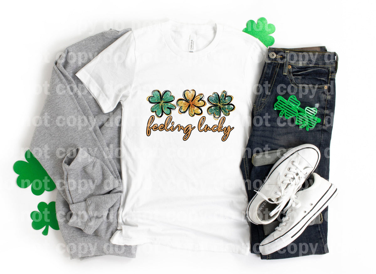 Feeling Lucky Clover Leaf Sublimation print