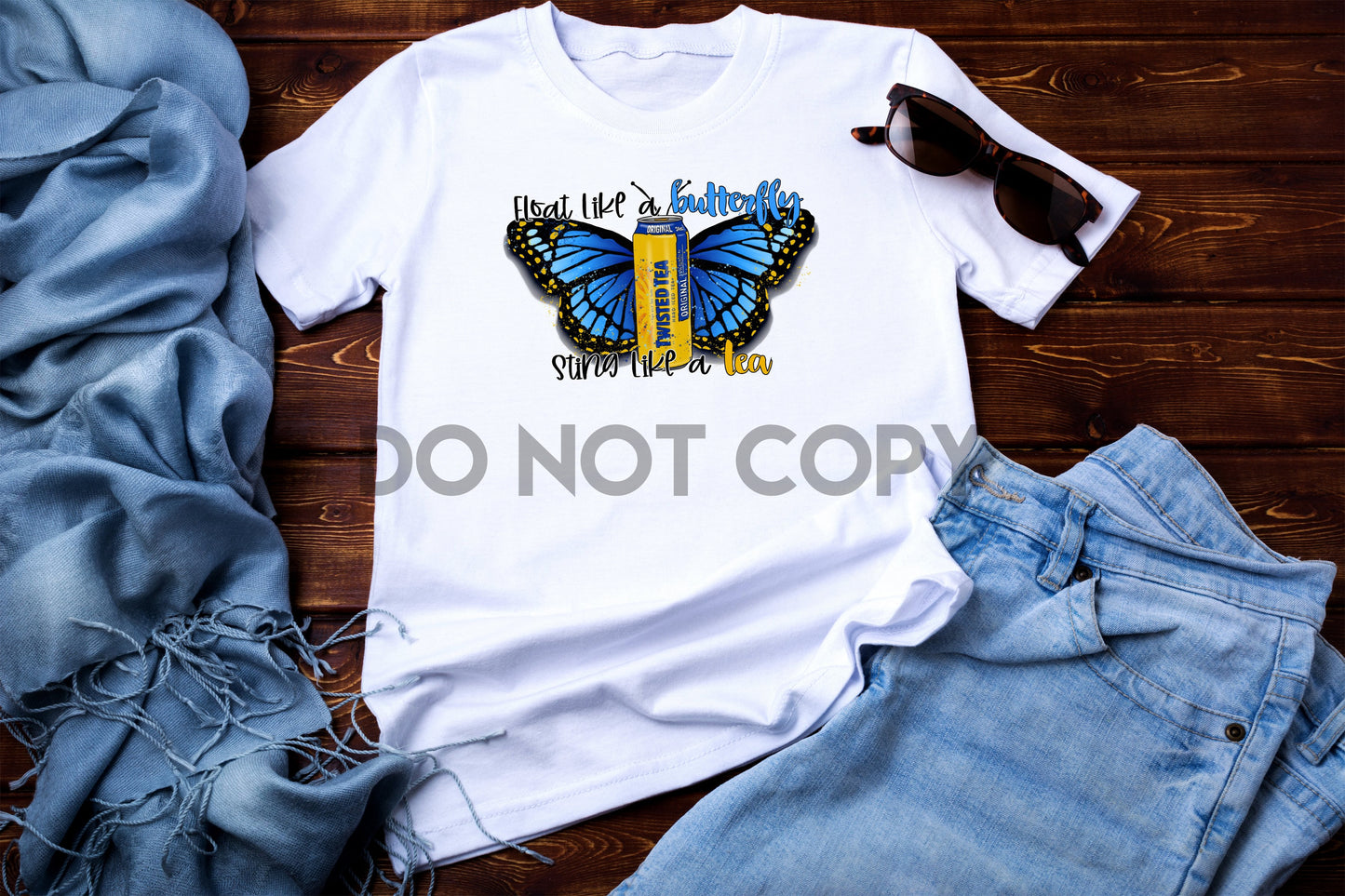 Float Like a Butterfly Sting Like a Tea Twisted Tea Sublimation print