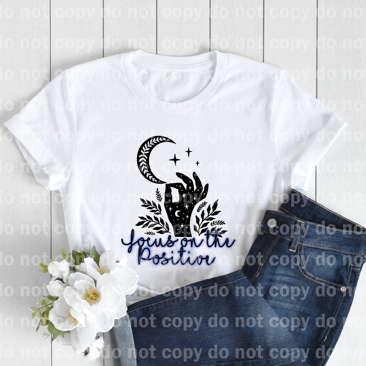 Focus On The Positive Moon Sublimation print
