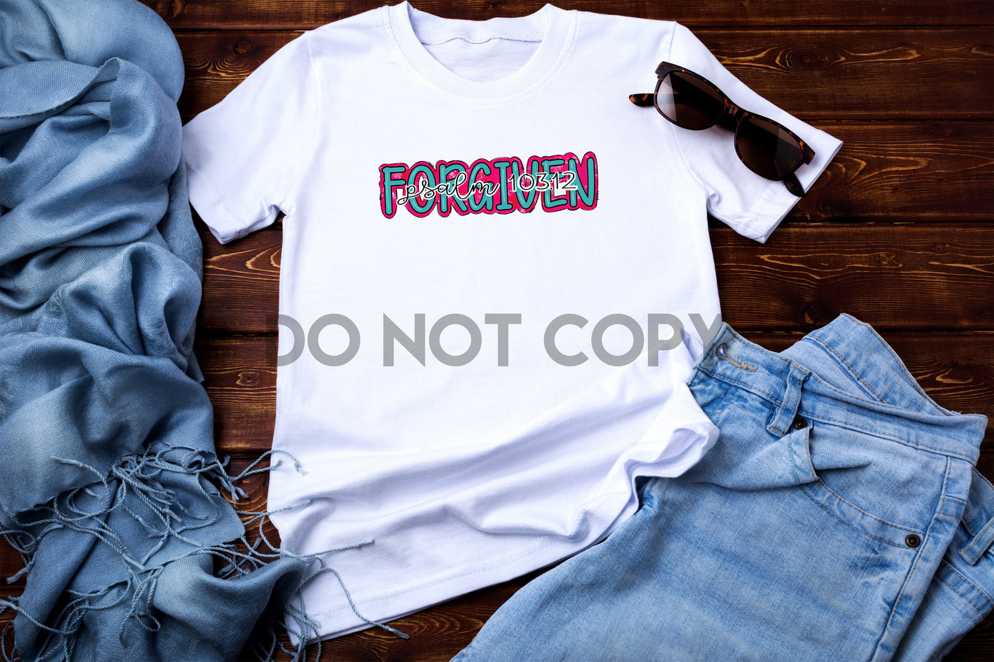 Forgiven Psalm 103:12 Dream Print or Sublimation Print