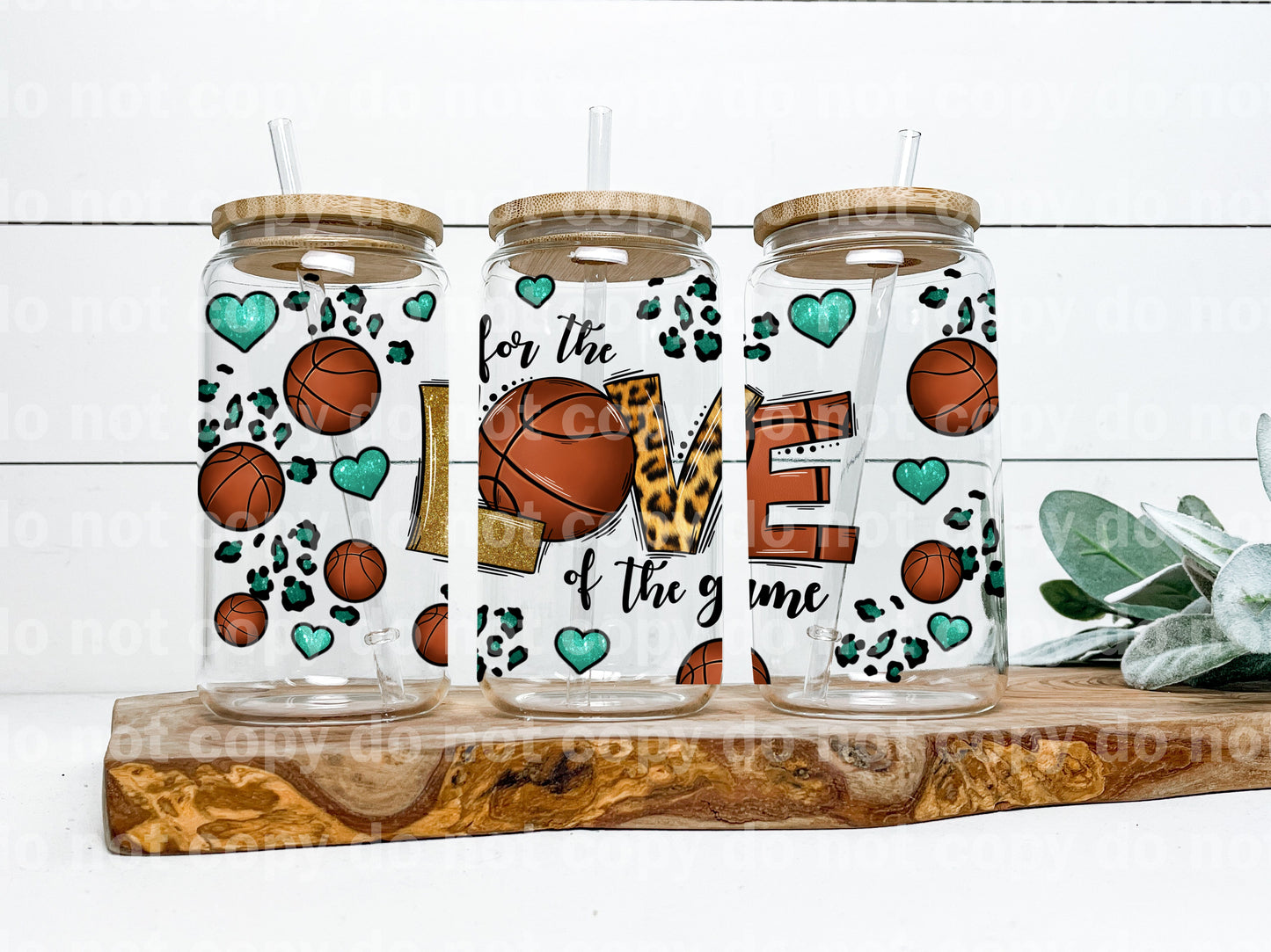 For The Love Of The Game American Basketball 16oz Cup Wrap