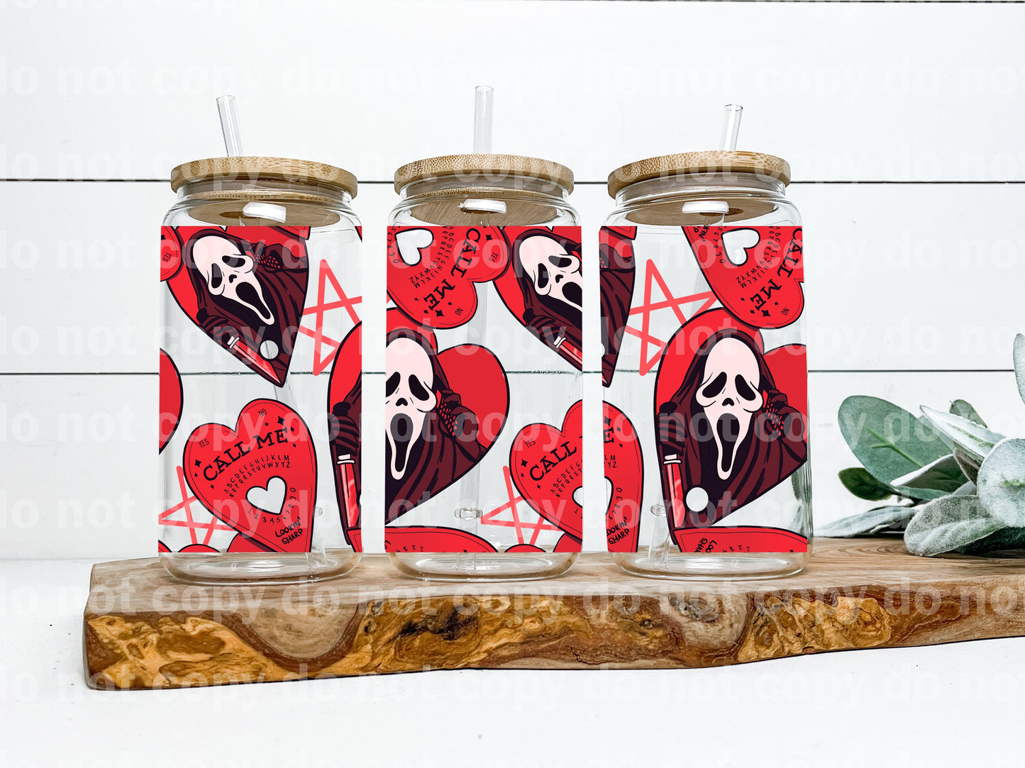 Ghost Planchet Red 16oz Cup Wrap