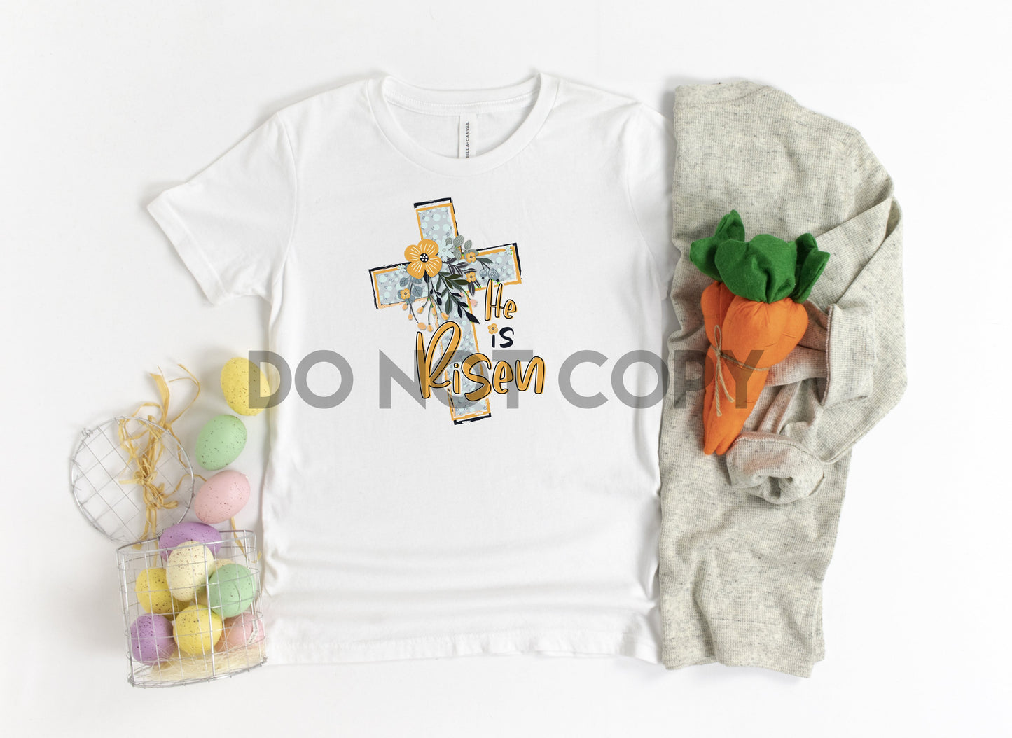 Estampado por sublimación de cruz floral resucitado