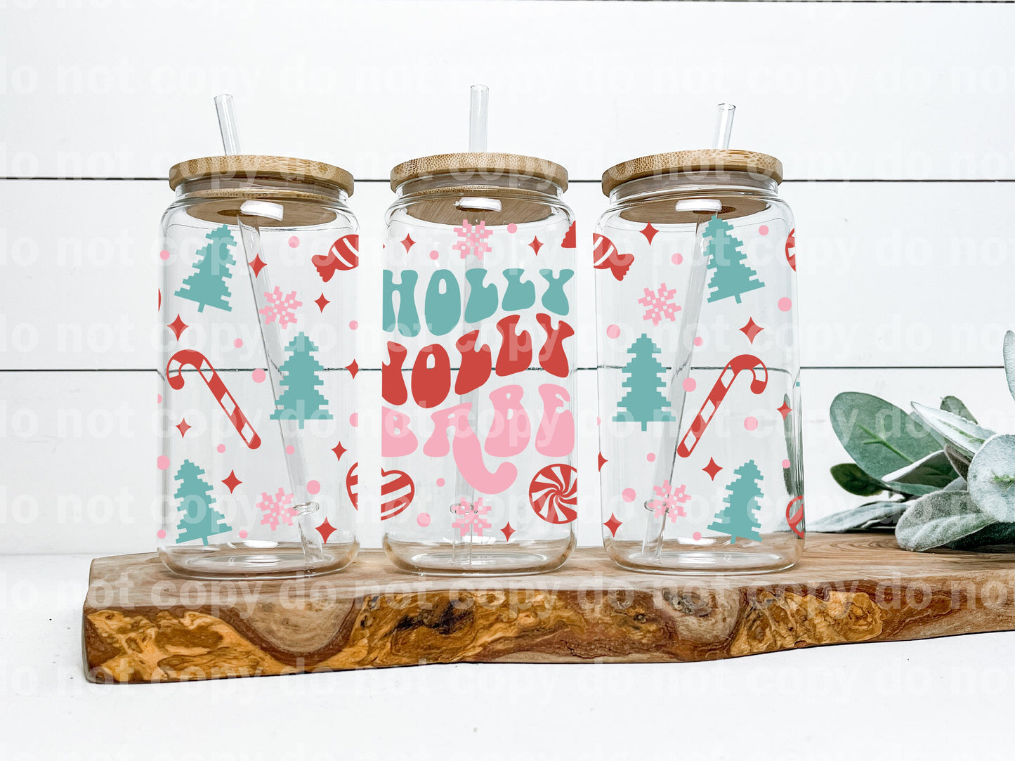 Holly Jolly Babe 16oz Cup Wrap