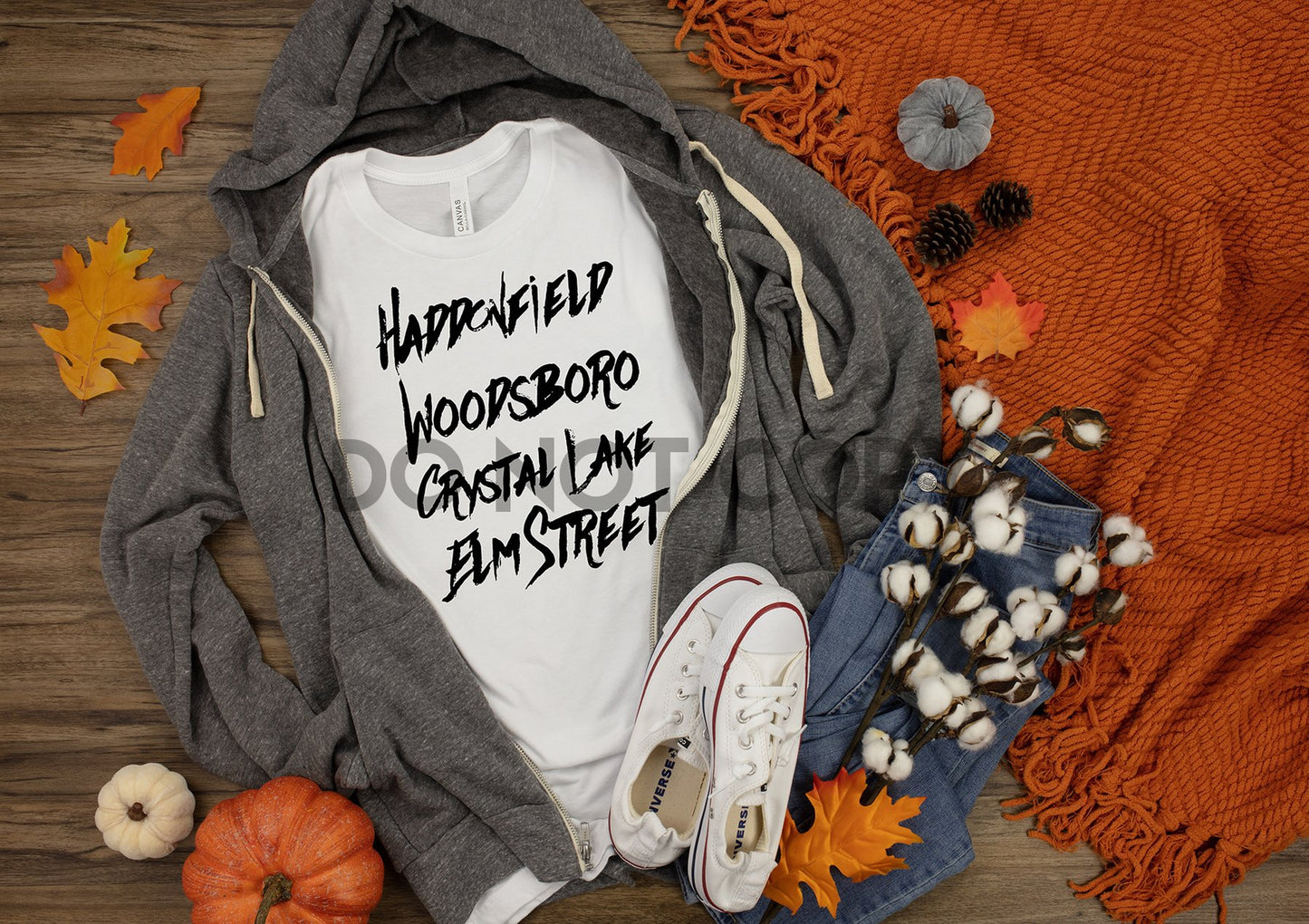 Haddonfield Woodsboro Crystal Lake Elm Street Horror towns Dream Print or Sublimation Print