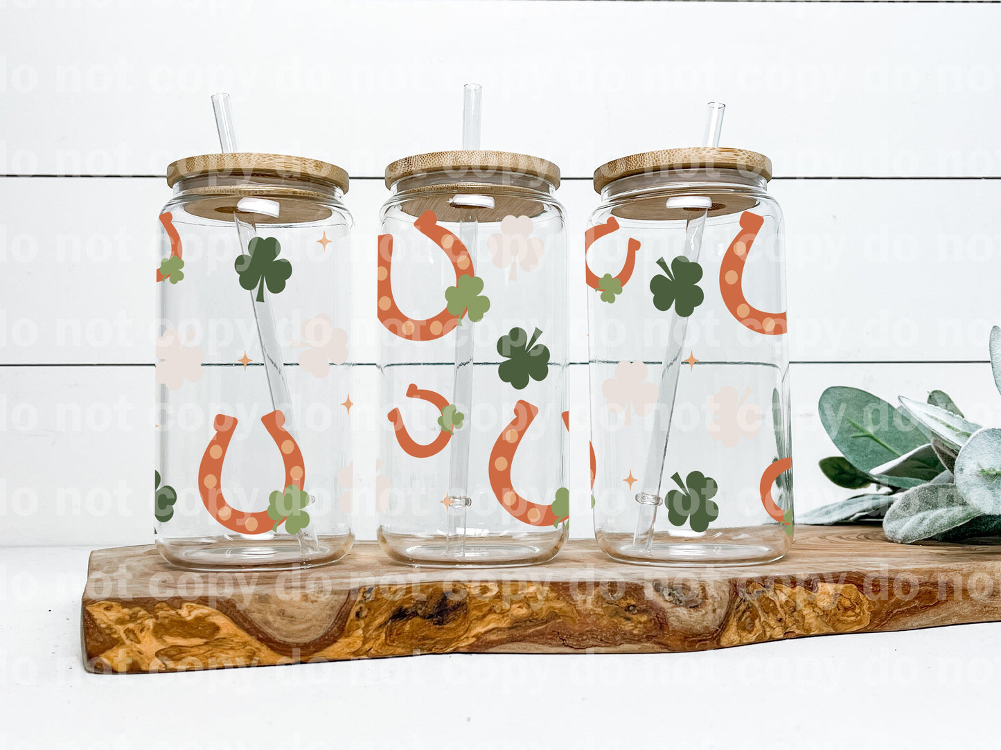 Horse Shoe Pattern 16oz Cup Wrap