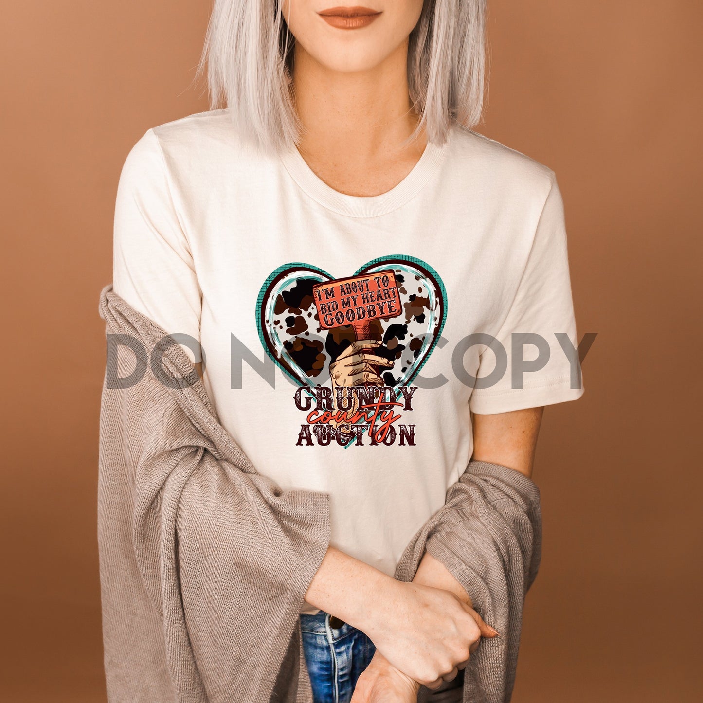 I'm About To Bid My Heart Goodbye Grundy County Auction Sublimation Print