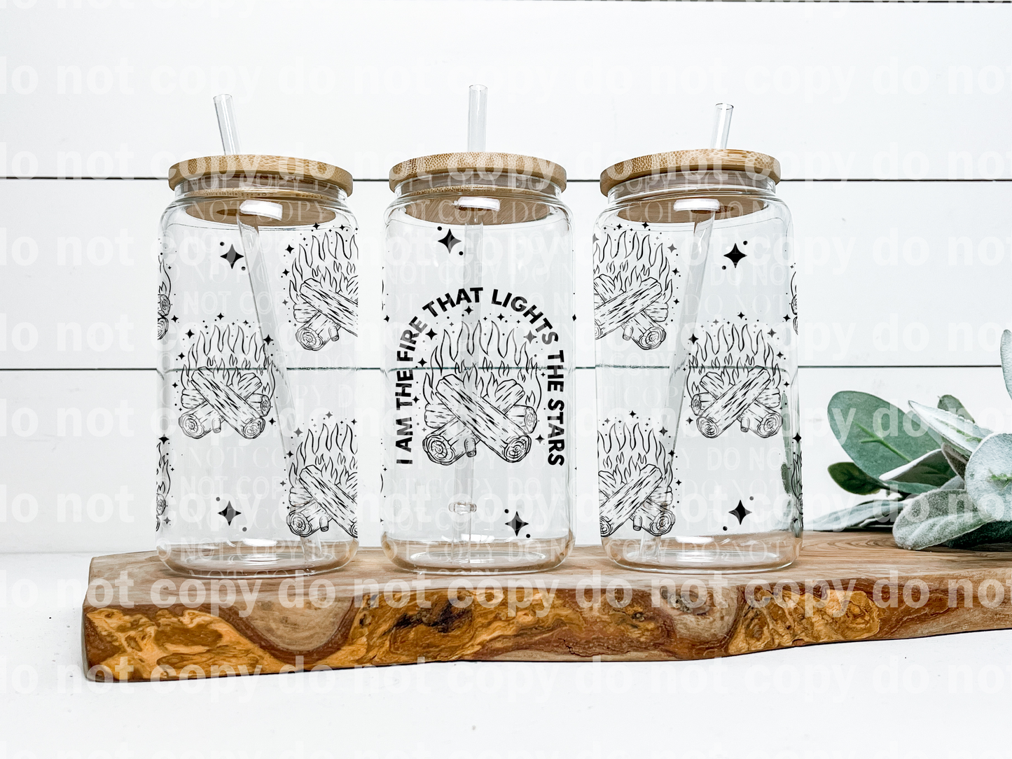 I Am The Fire That Lights The Stars 16oz Cup Wrap