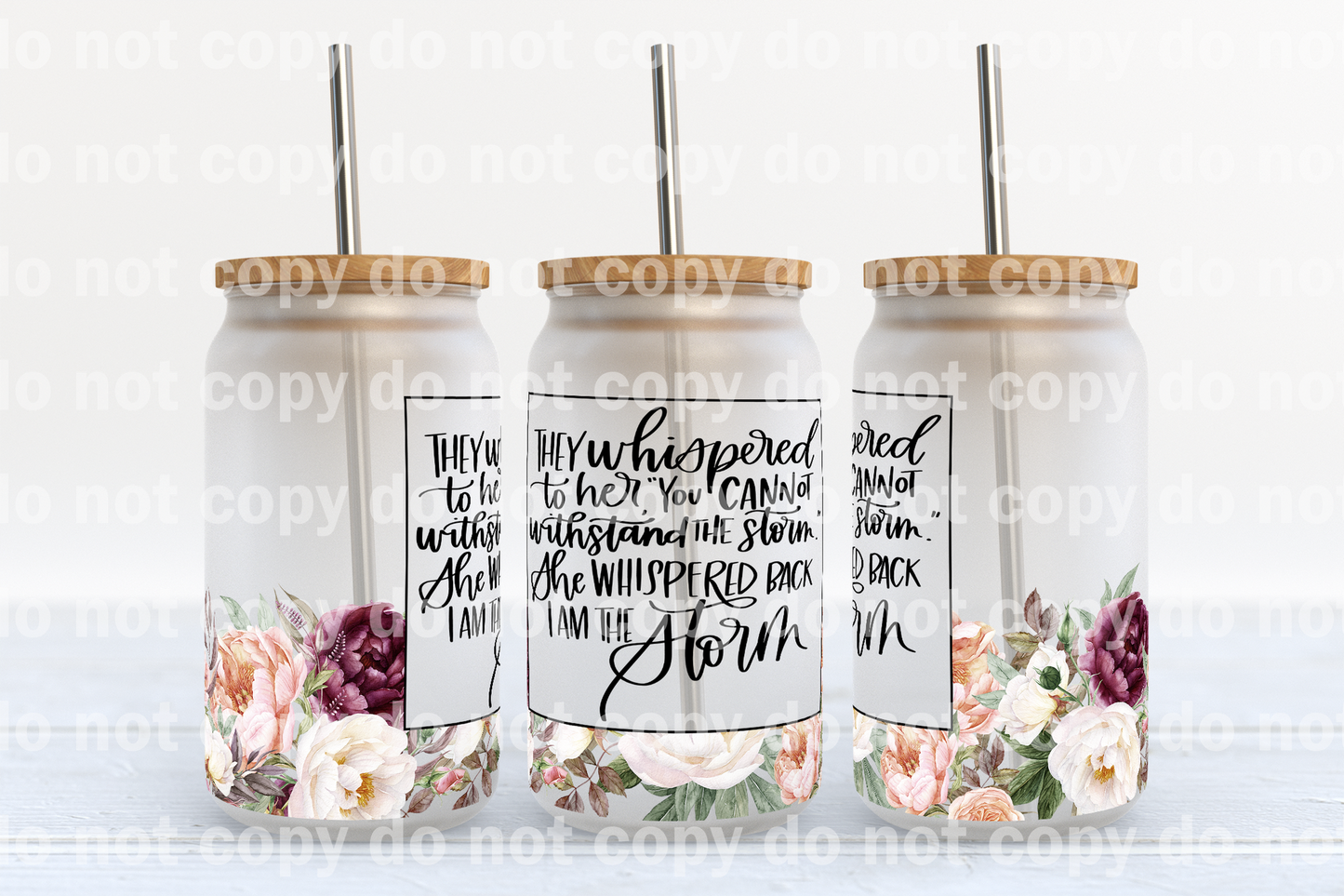 I Am The Storm 16oz Cup Wrap