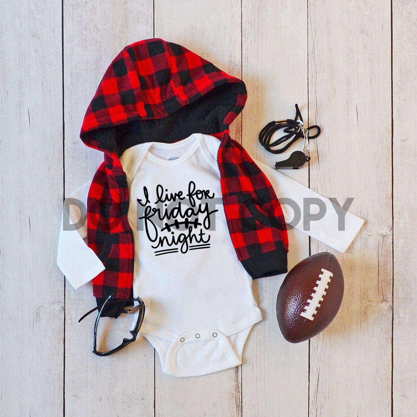 I Live For Friday Night Football Sublimation Print