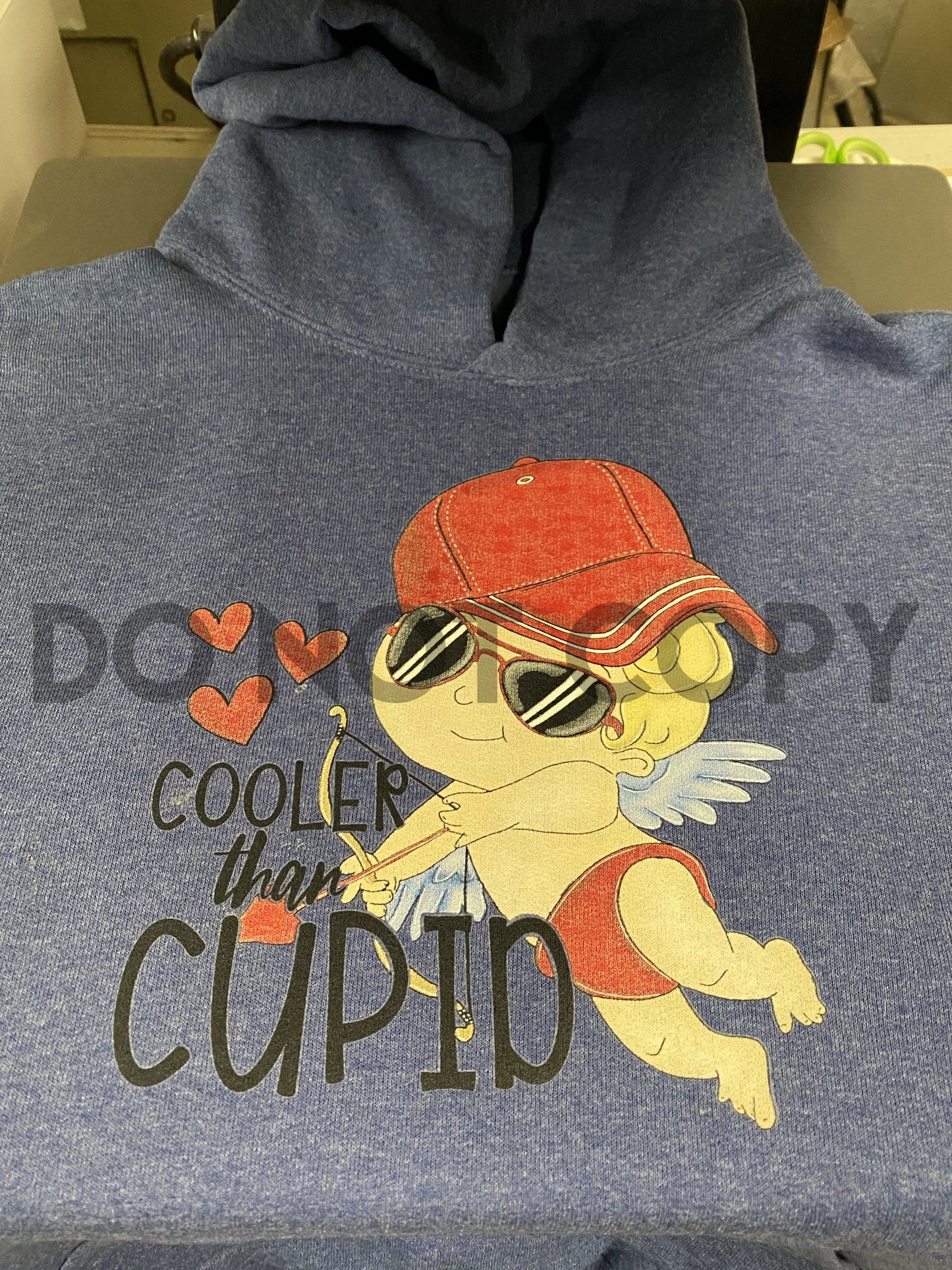 Cooler than Cupid boys cool youth HIGH HEAT Full color Screen Print transfer