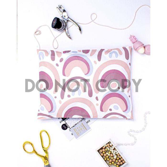 Poly mailer 10x13 boho rainbow print