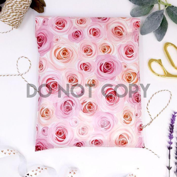 Poly mailer 9x12 roses print