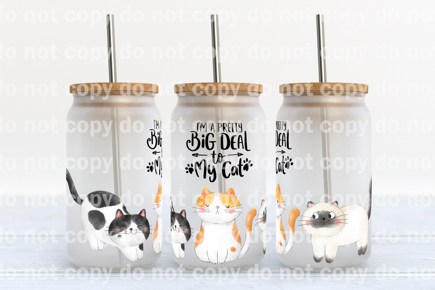 I'm A Pretty Big Deal To My Cat 16oz Cup Wrap