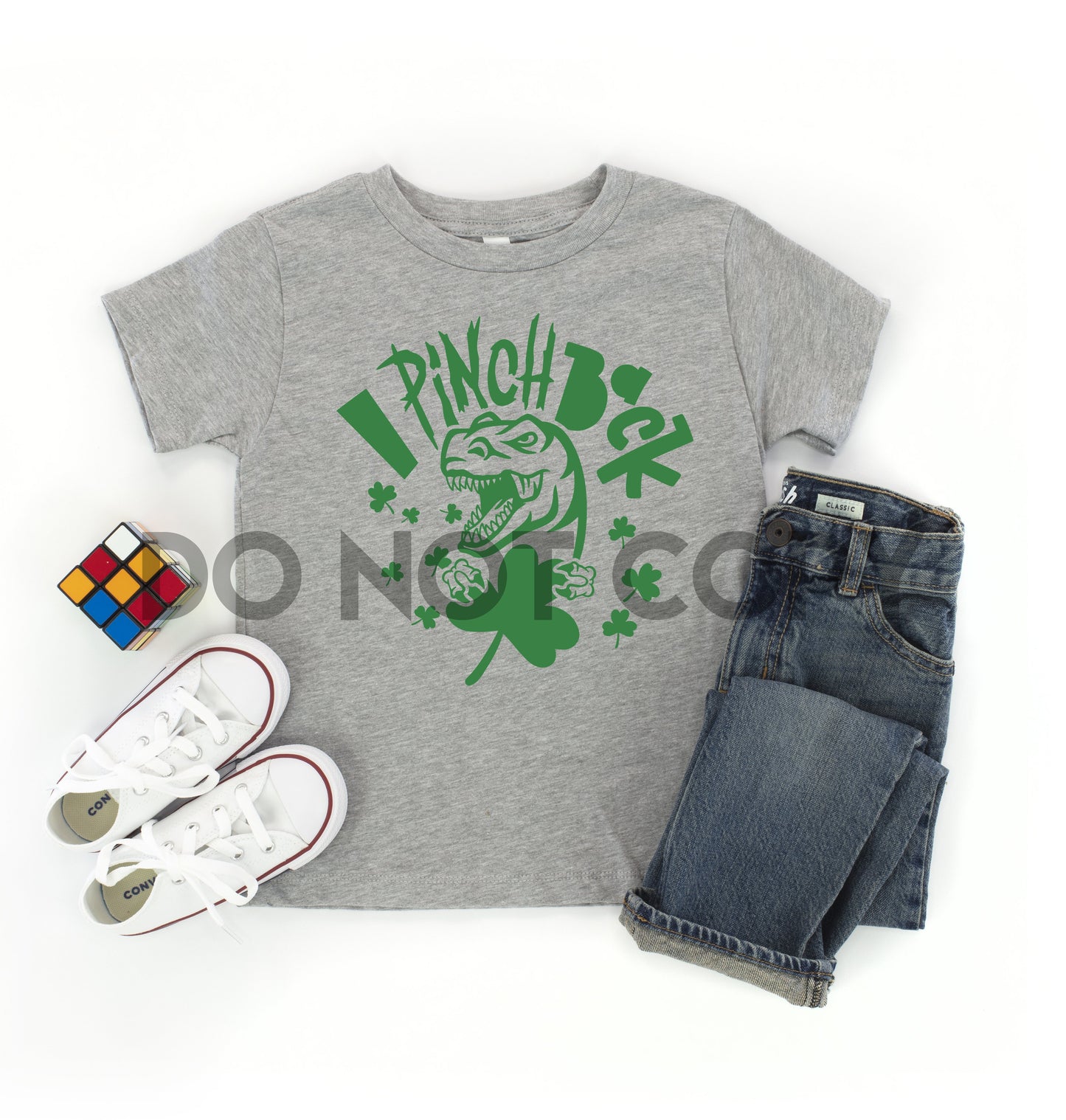 I pinch Back youth dinosaur one color Screen Print plastisol transfer