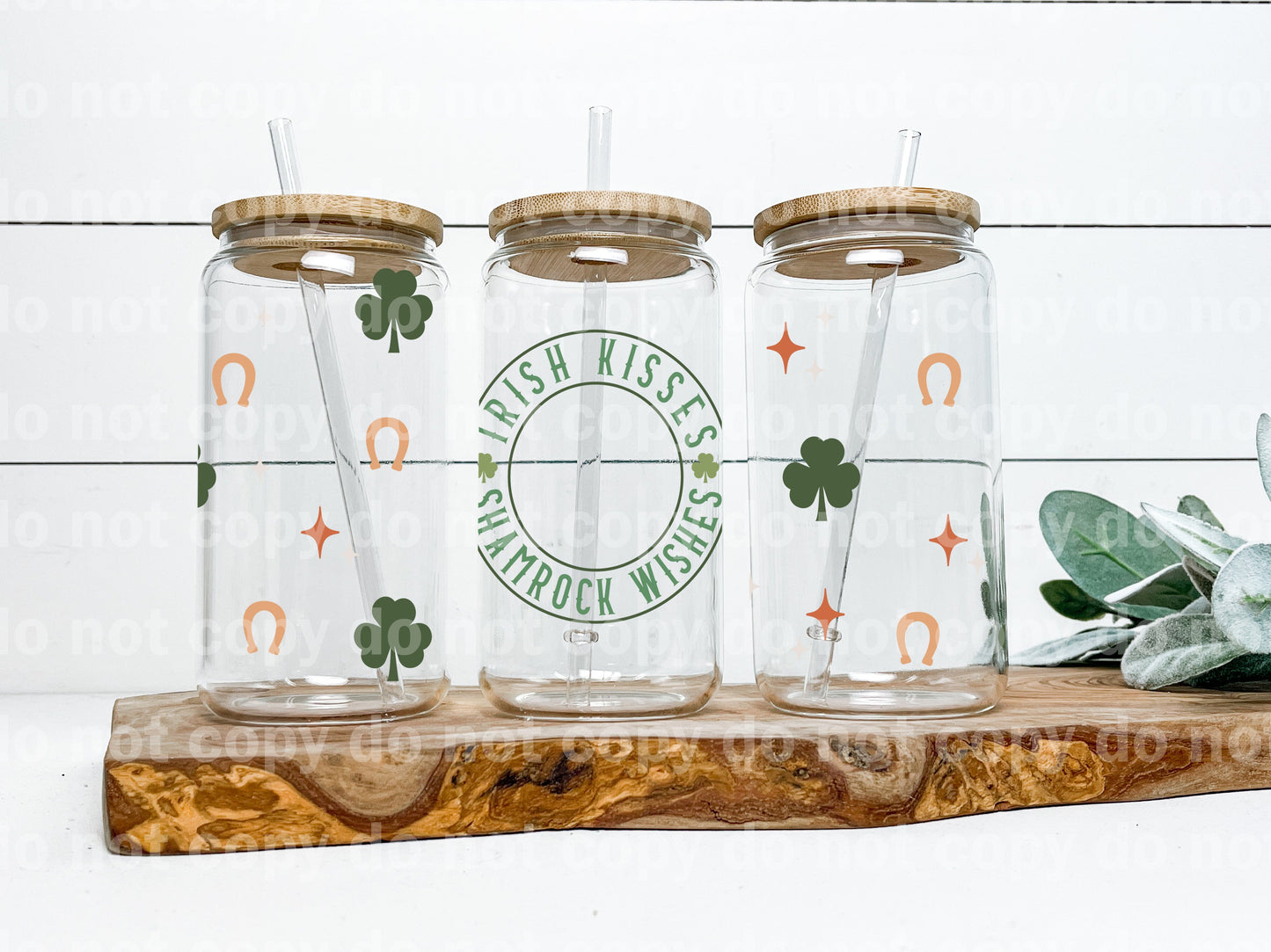 Irish Kisses Shamrock Wishes 16oz Cup Wrap