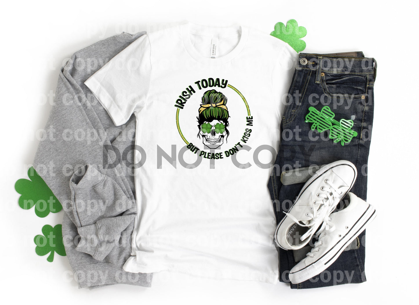 Irlandés hoy, pero por favor no me beses Skull Dream Print o Sublimation Print