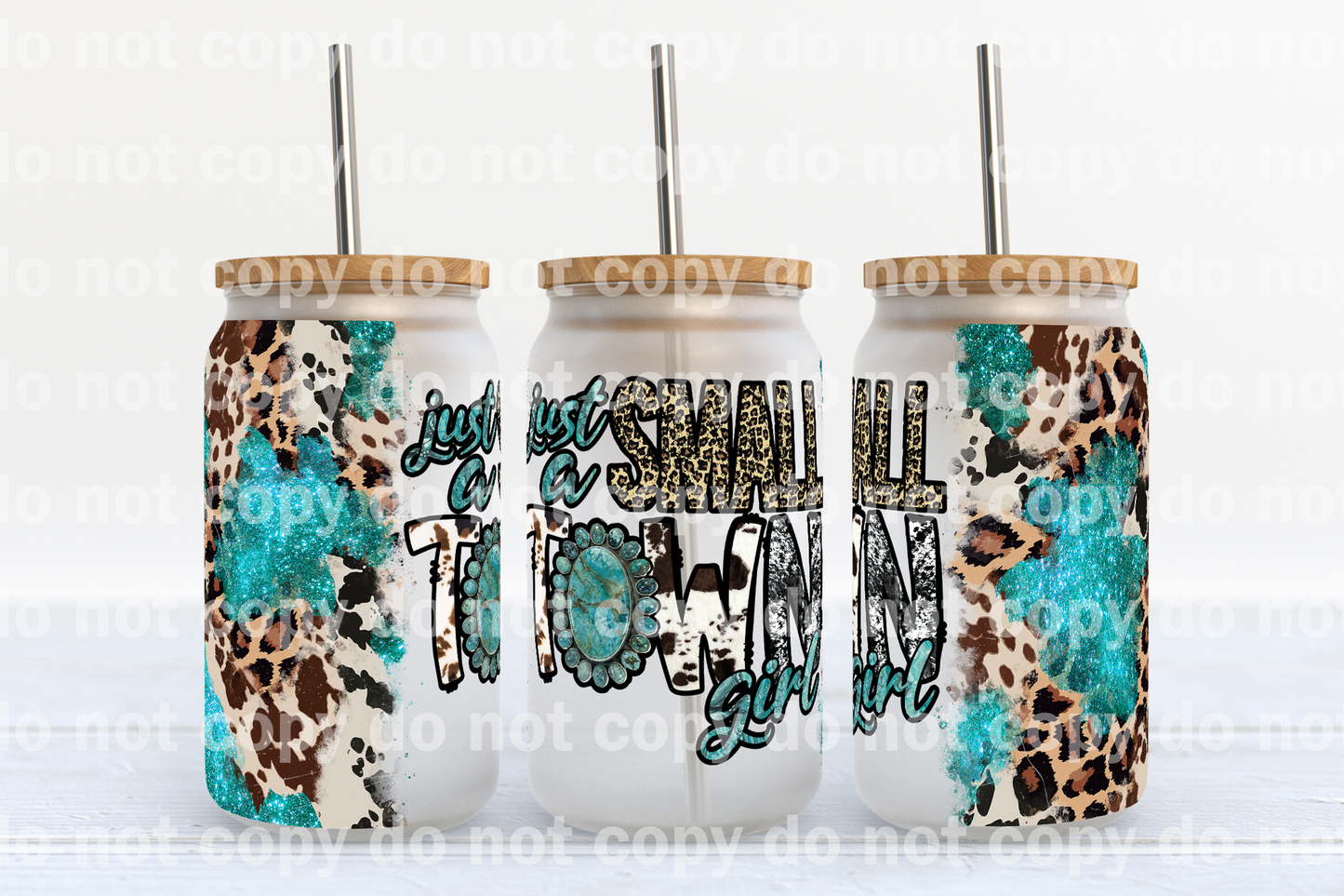 Just A Small Town Girl 16oz Cup Wrap