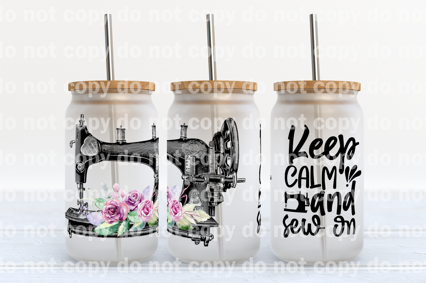 Keep Calm And Sew On 16oz Cup Wrap