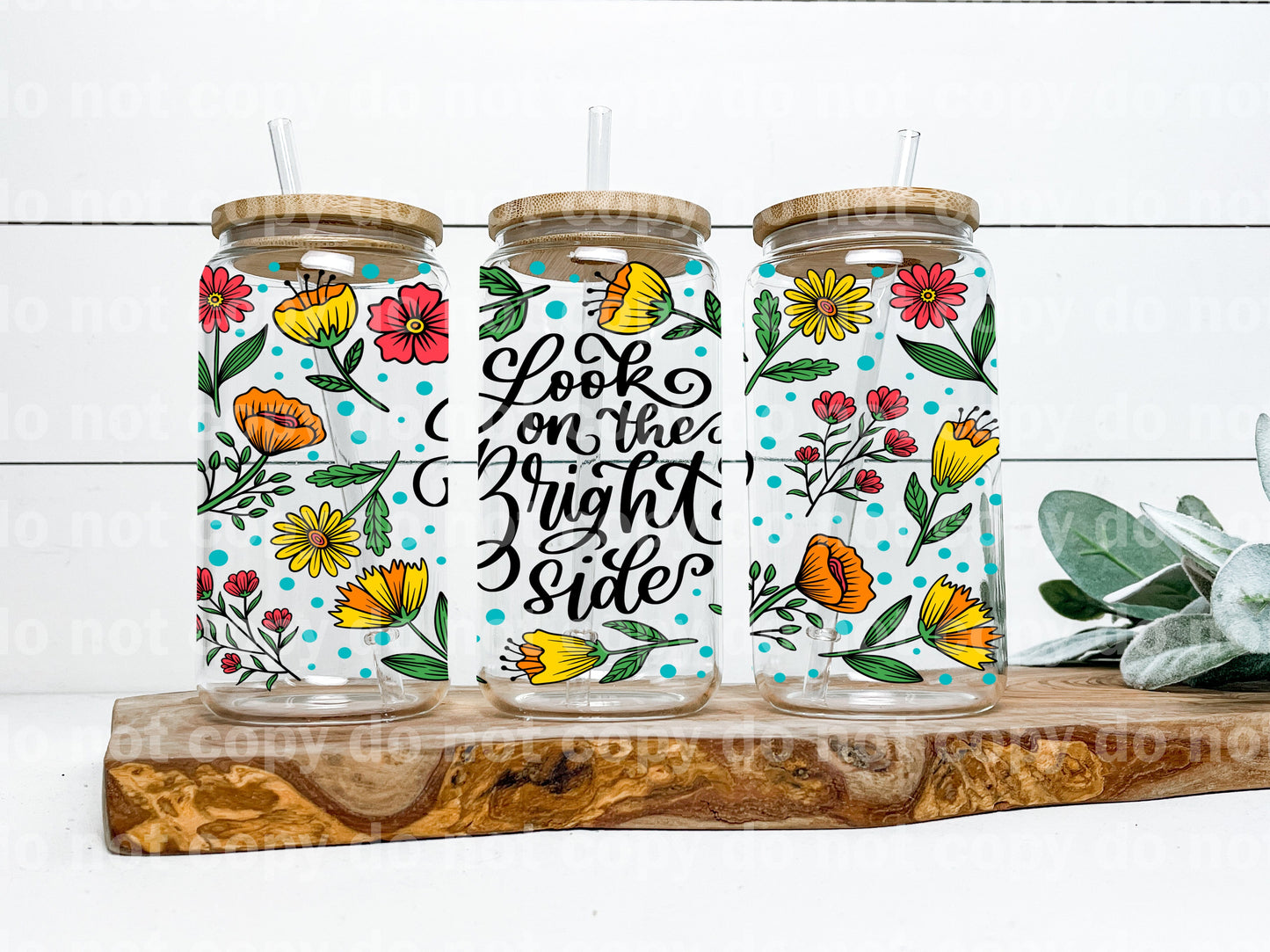 Look On The Brighter Side 16oz Cup Wrap