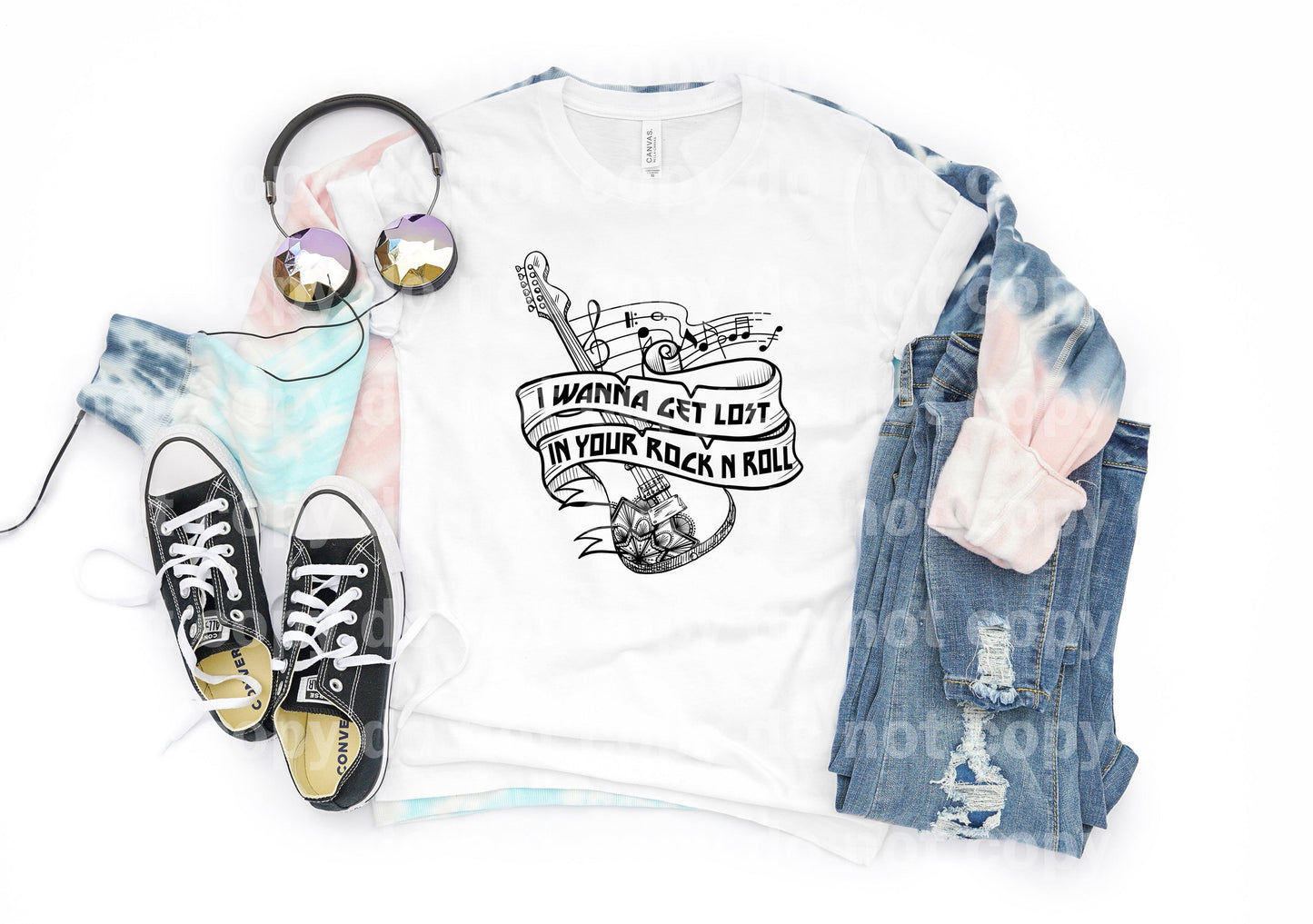 I Wanna Get Lost In Your Rock And Roll Sublimation Print