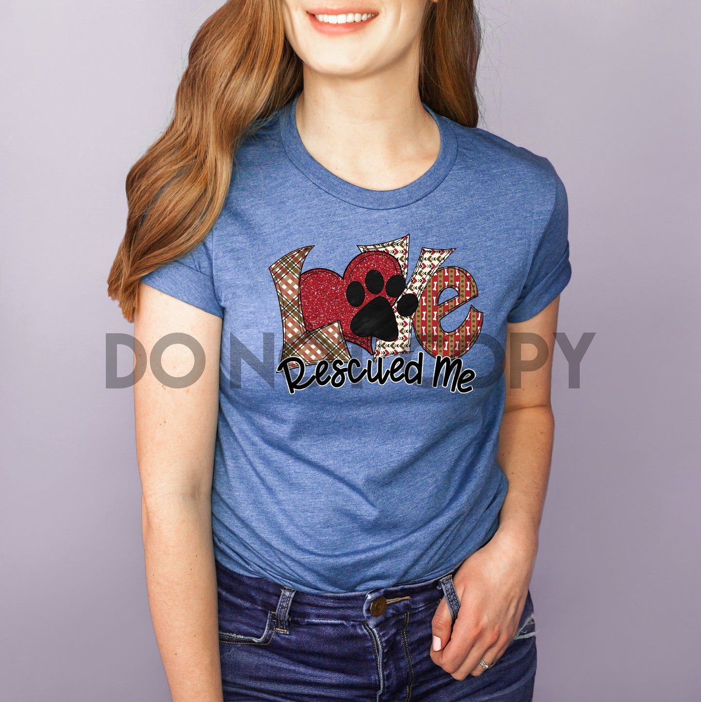 Love rescued me Animal paw print Dream Print or Sublimation Print