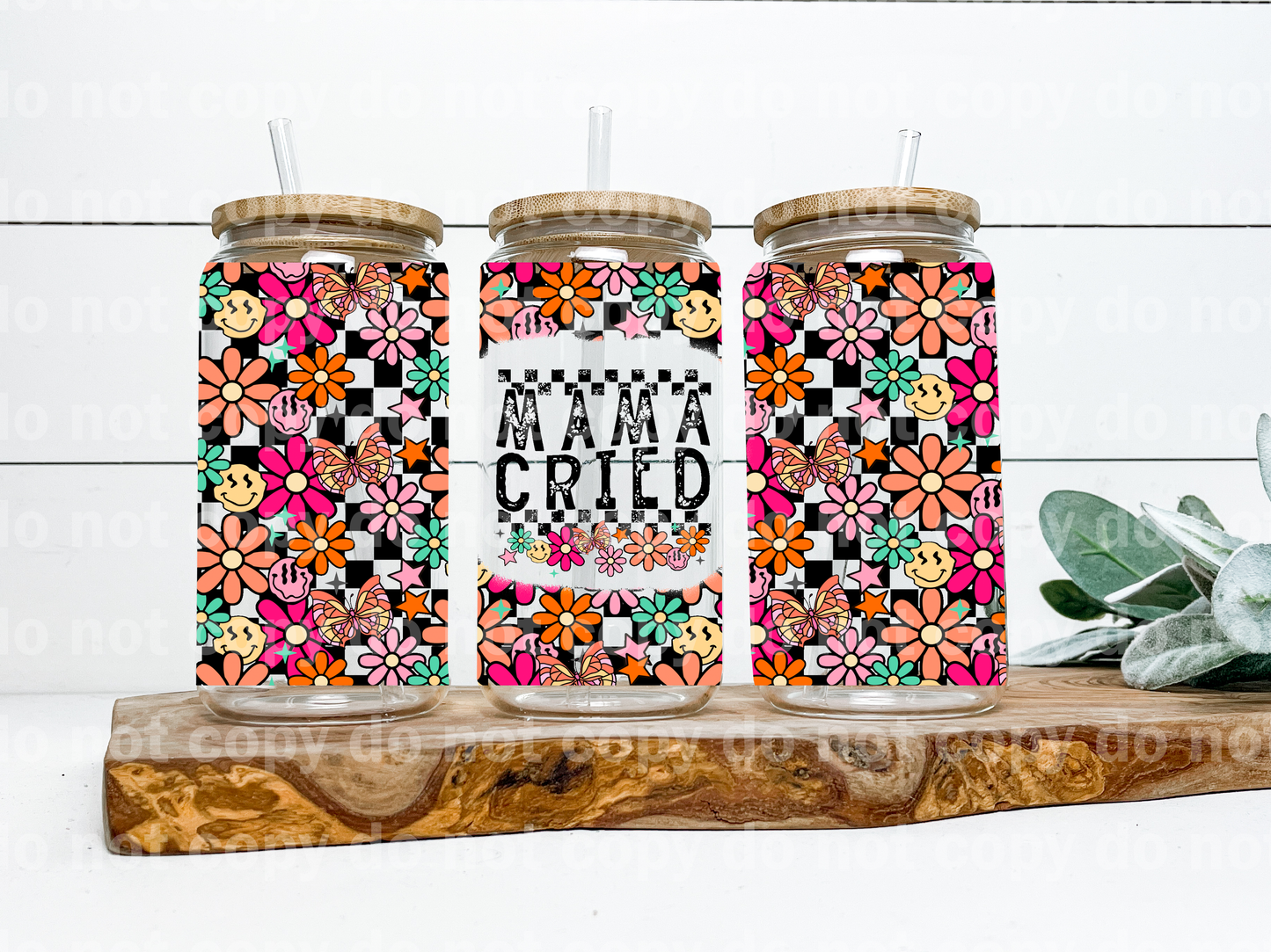 Mama Cried Floral 16oz Cup Wrap