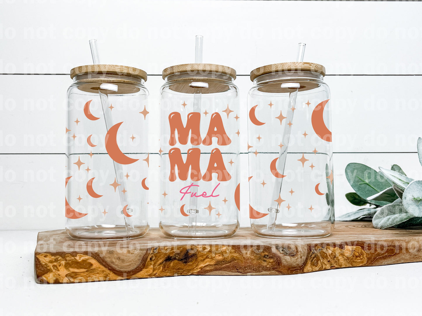 Mama Fuel Crescent Moon 16oz Cup Wrap