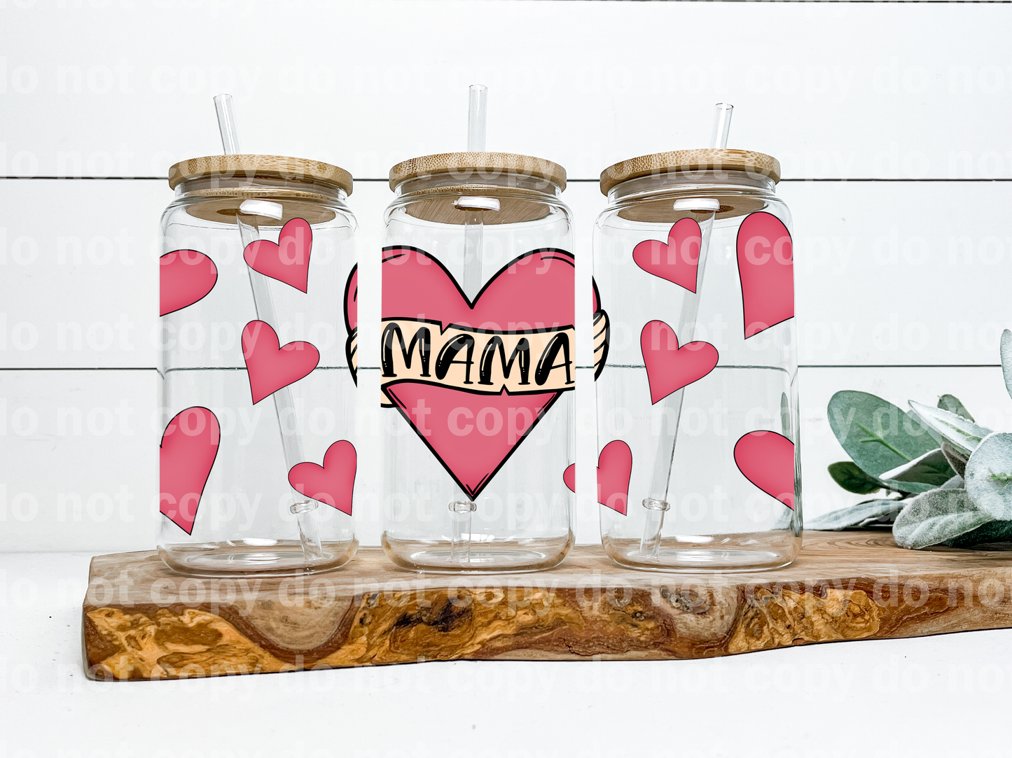 Mama Hearts 16oz Cup Wrap
