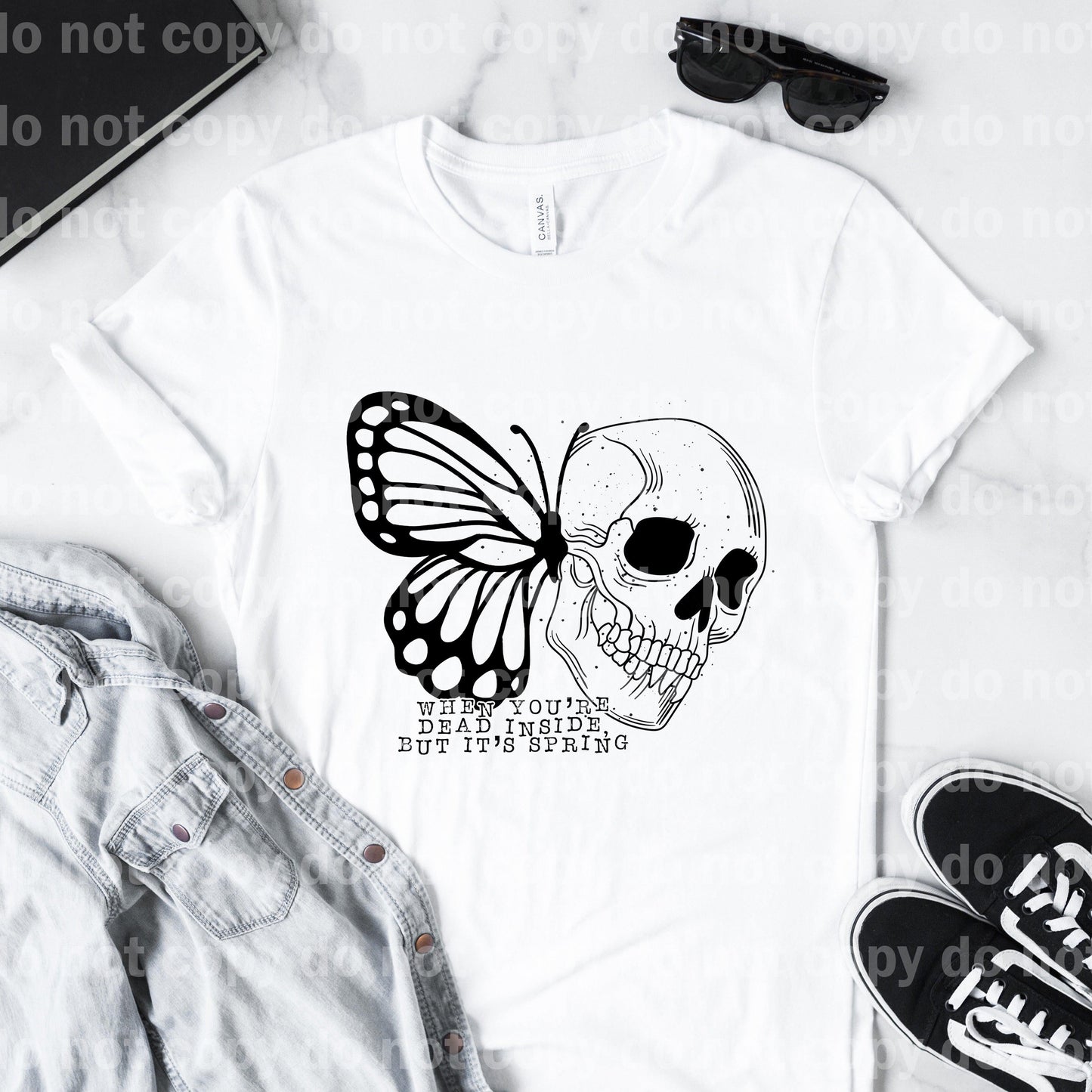 When You're Dead Inside But It's Spring Sublimation print