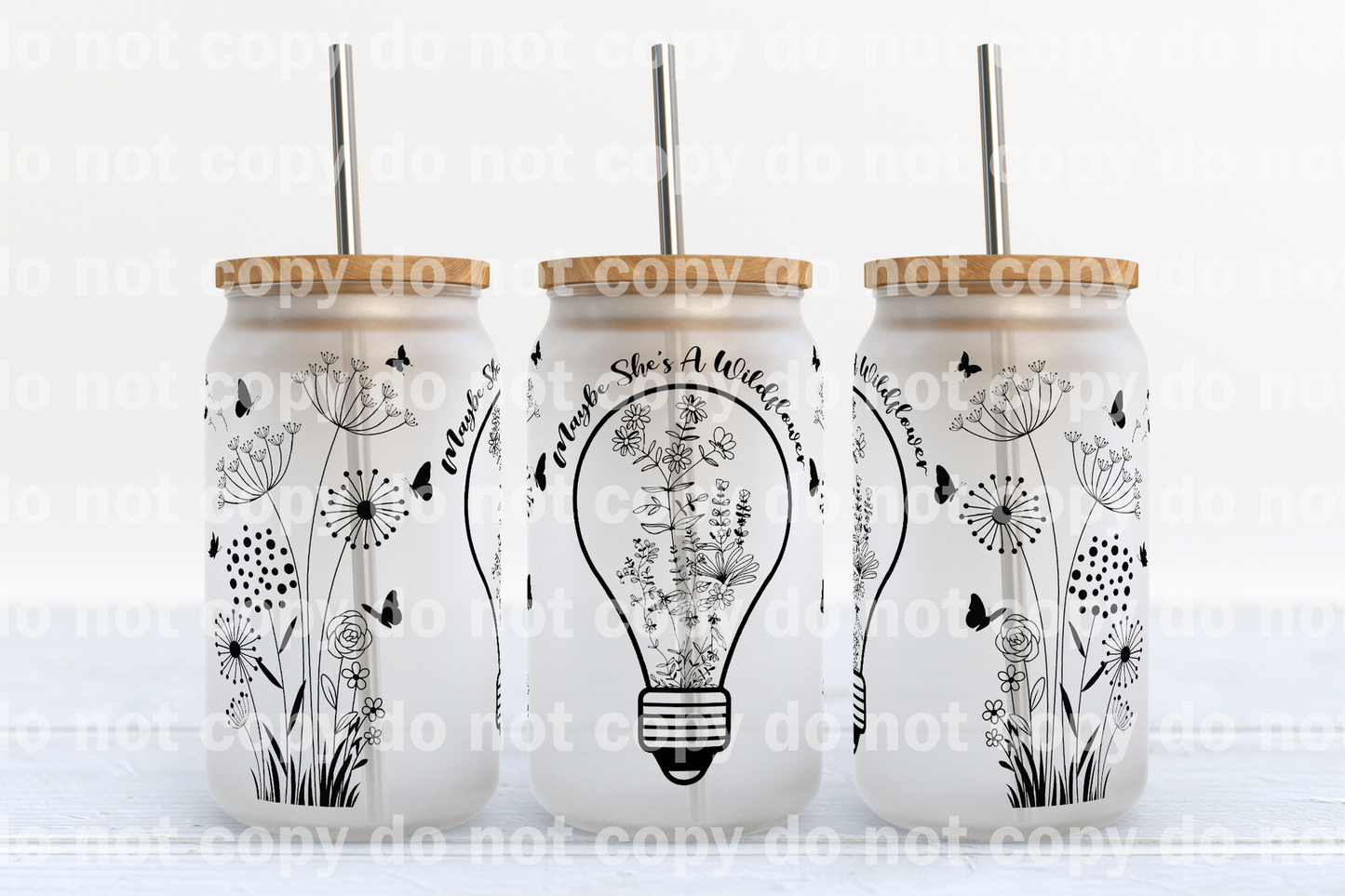 Maybe She's A Wildflower 16oz Cup Wrap