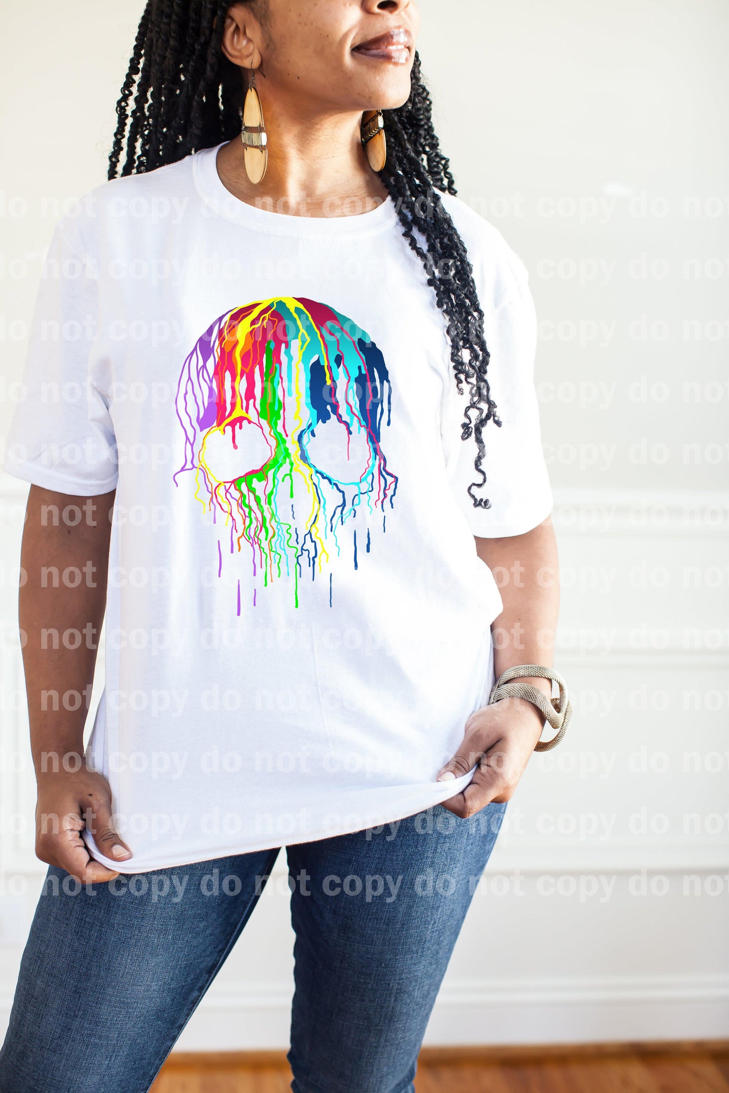 Melty Skull Colorful Sublimation print