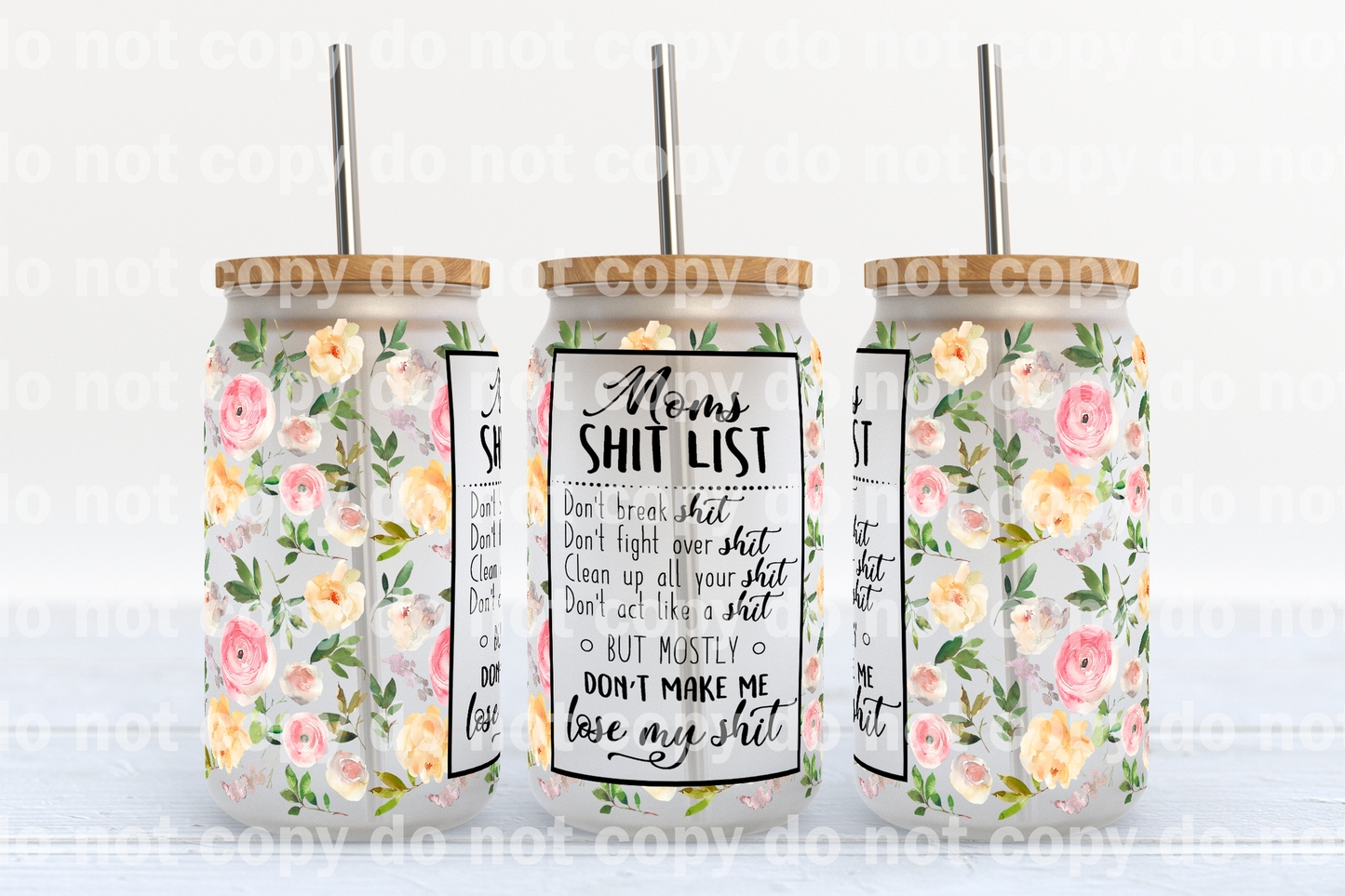 Envoltura de taza de 16 oz de lista de mierda de mamás