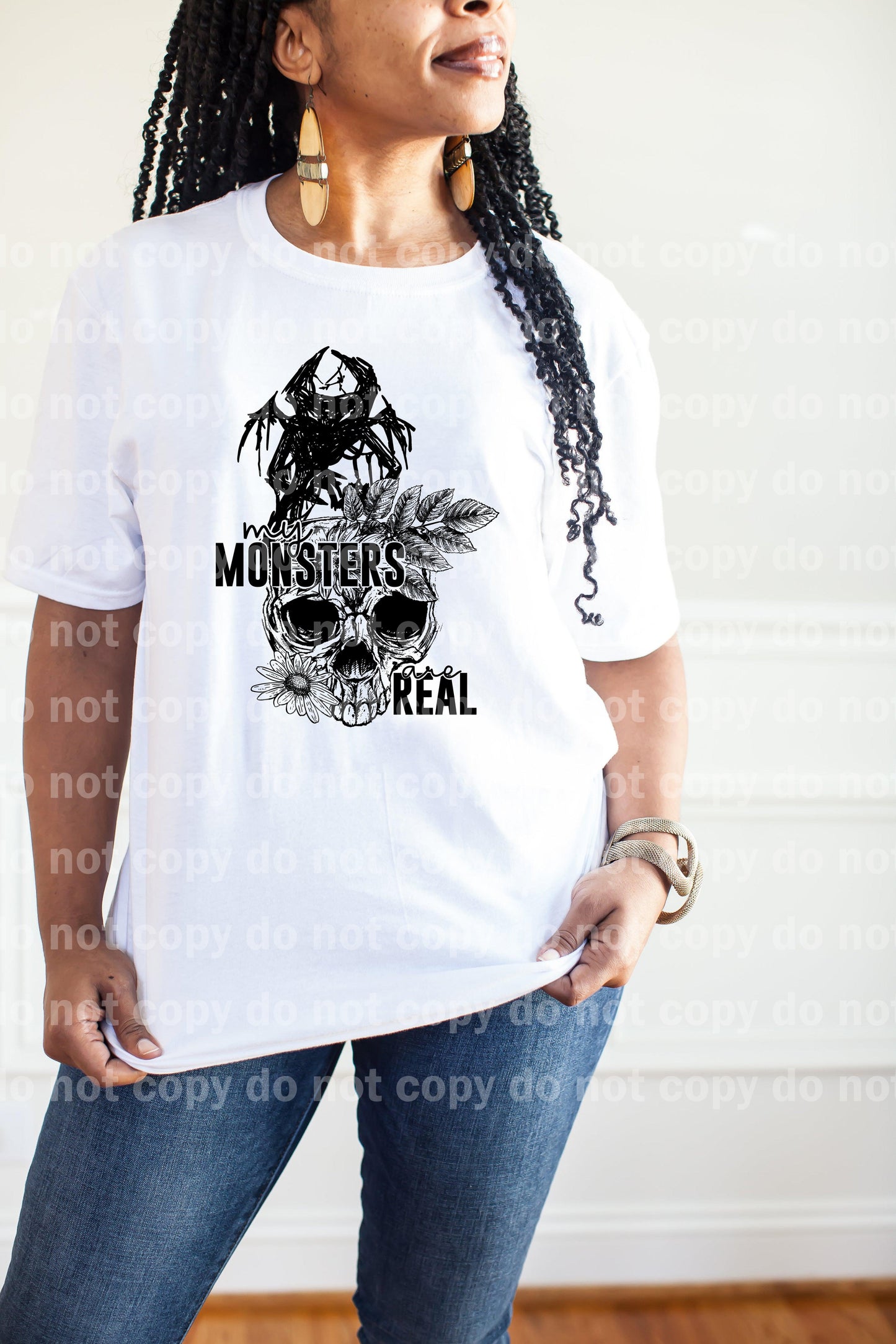 My Monsters Are Real Skull Sublimation print