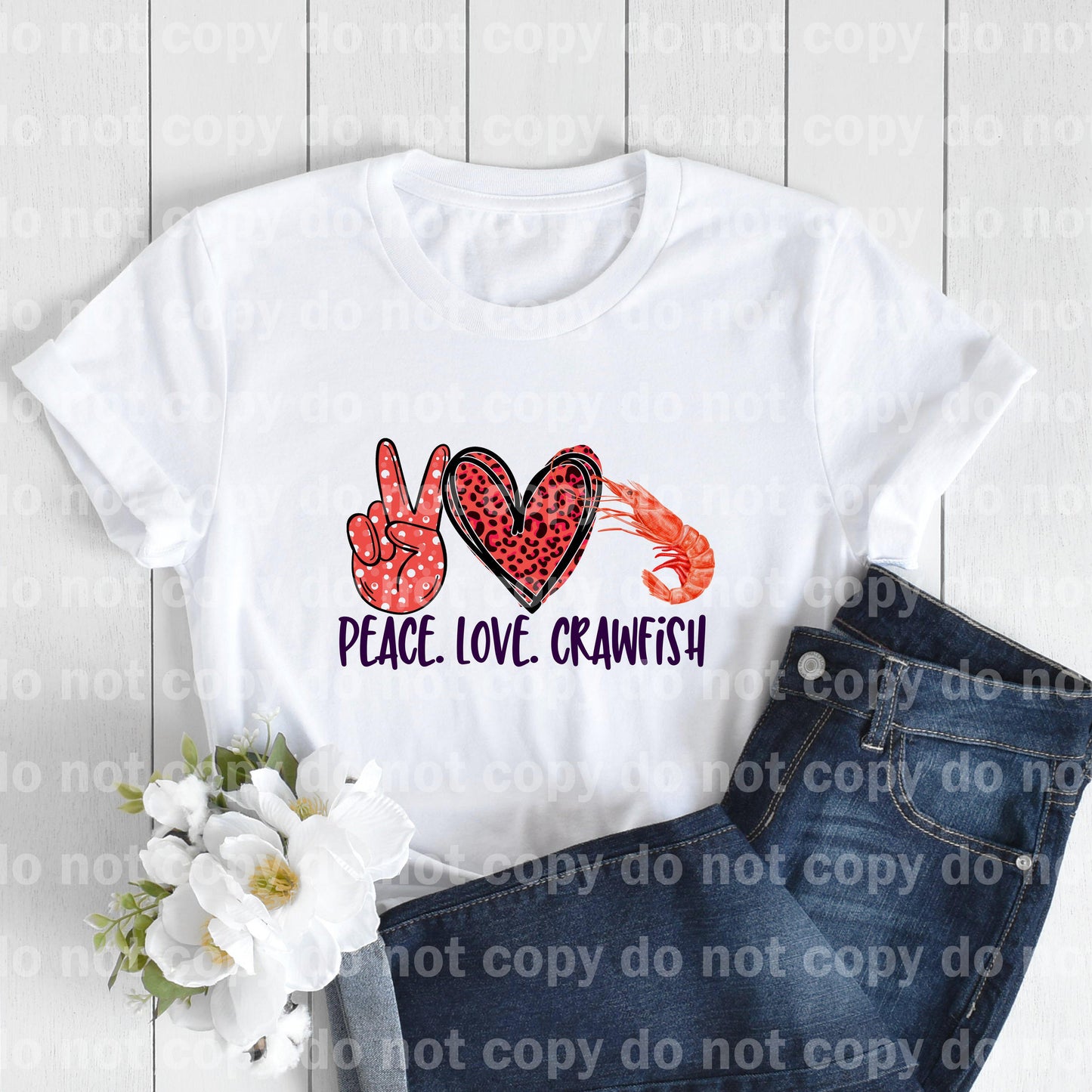 Impresión de sublimación de cangrejos de amor de paz