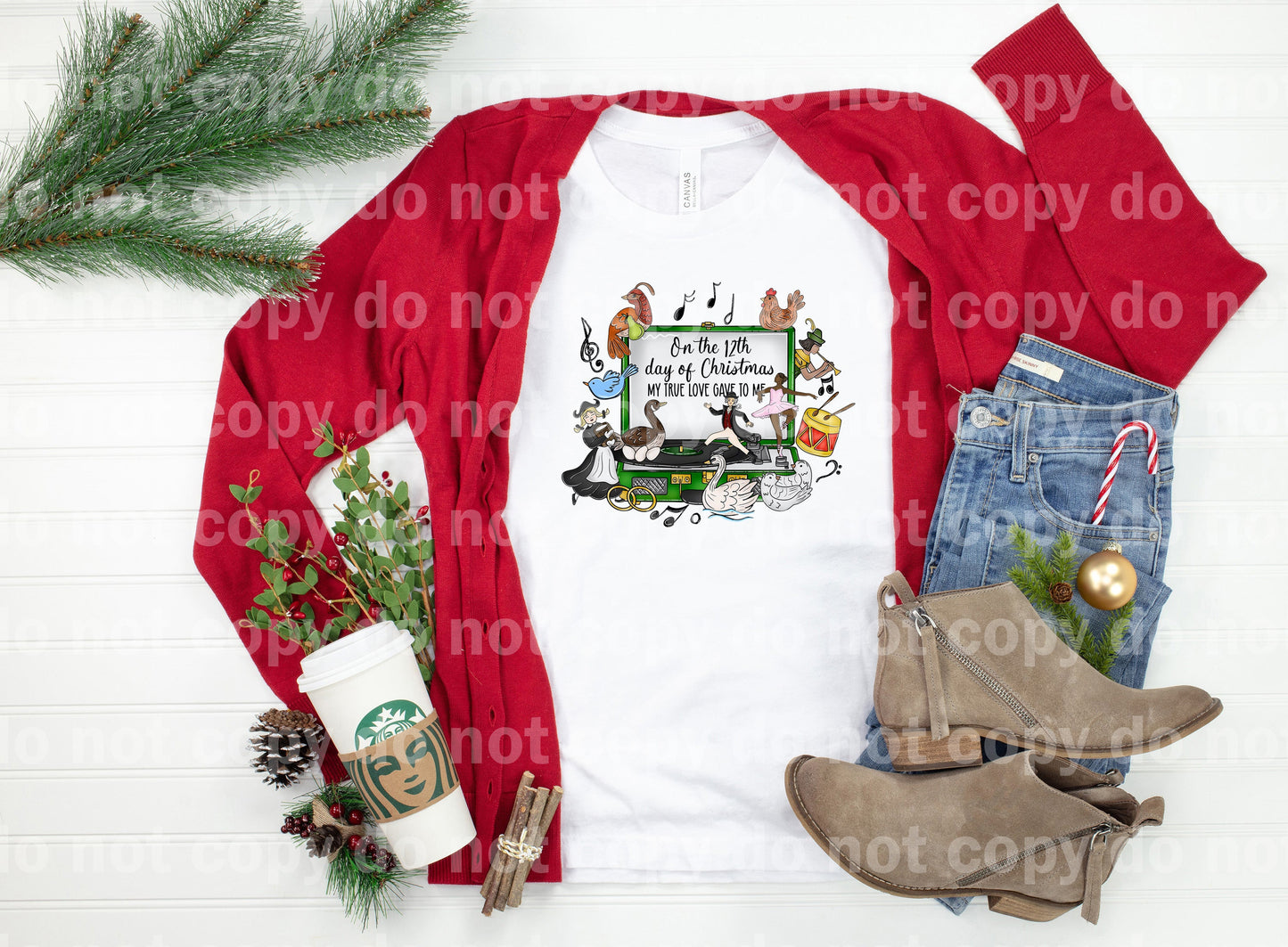 On The 12th Day Of Christmas My True Love Gave To Me Dream Print or Sublimation Print