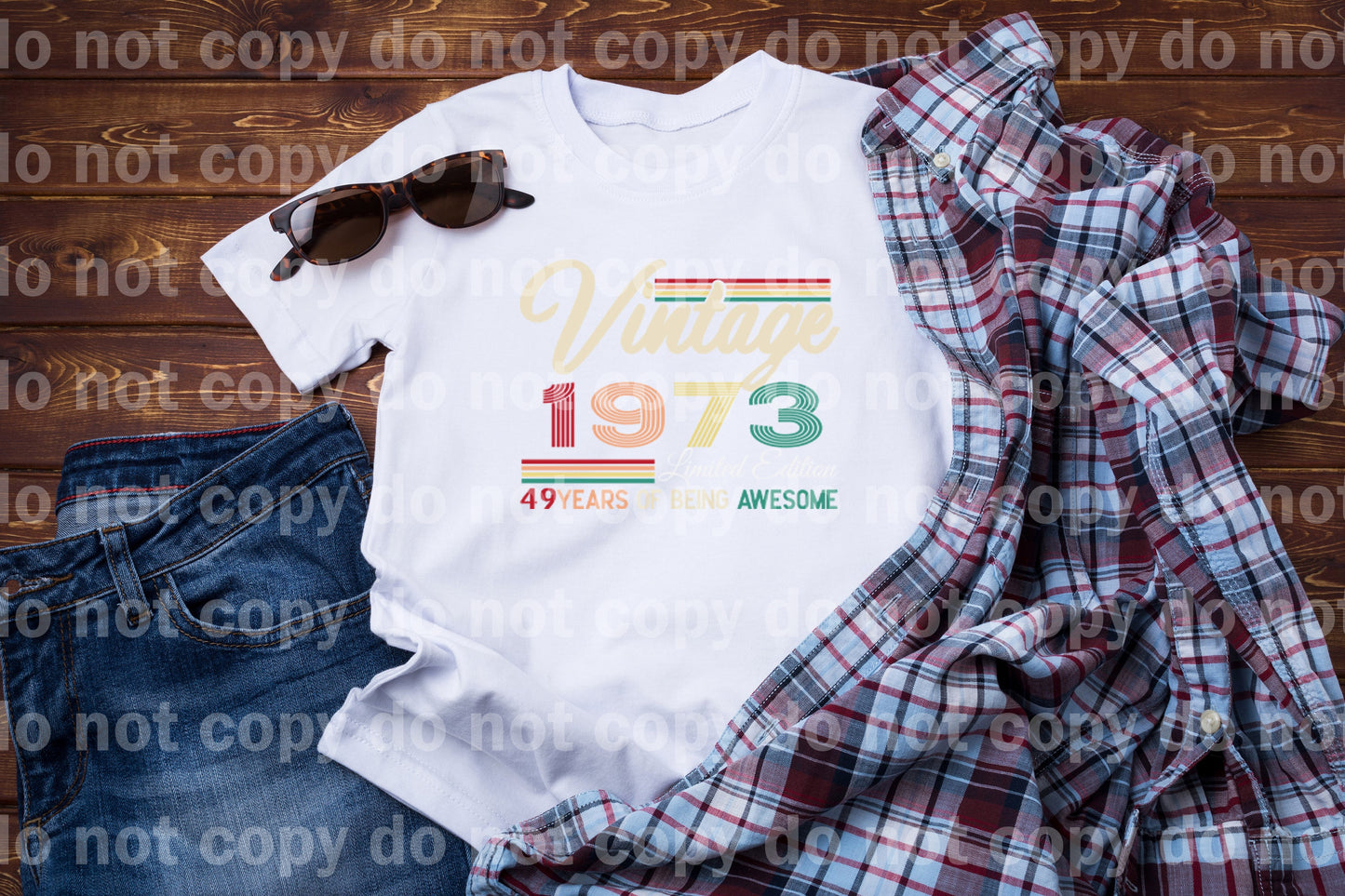 Vintage 1973 49 Years Of Being Awesome Dream Print or Sublimation Print