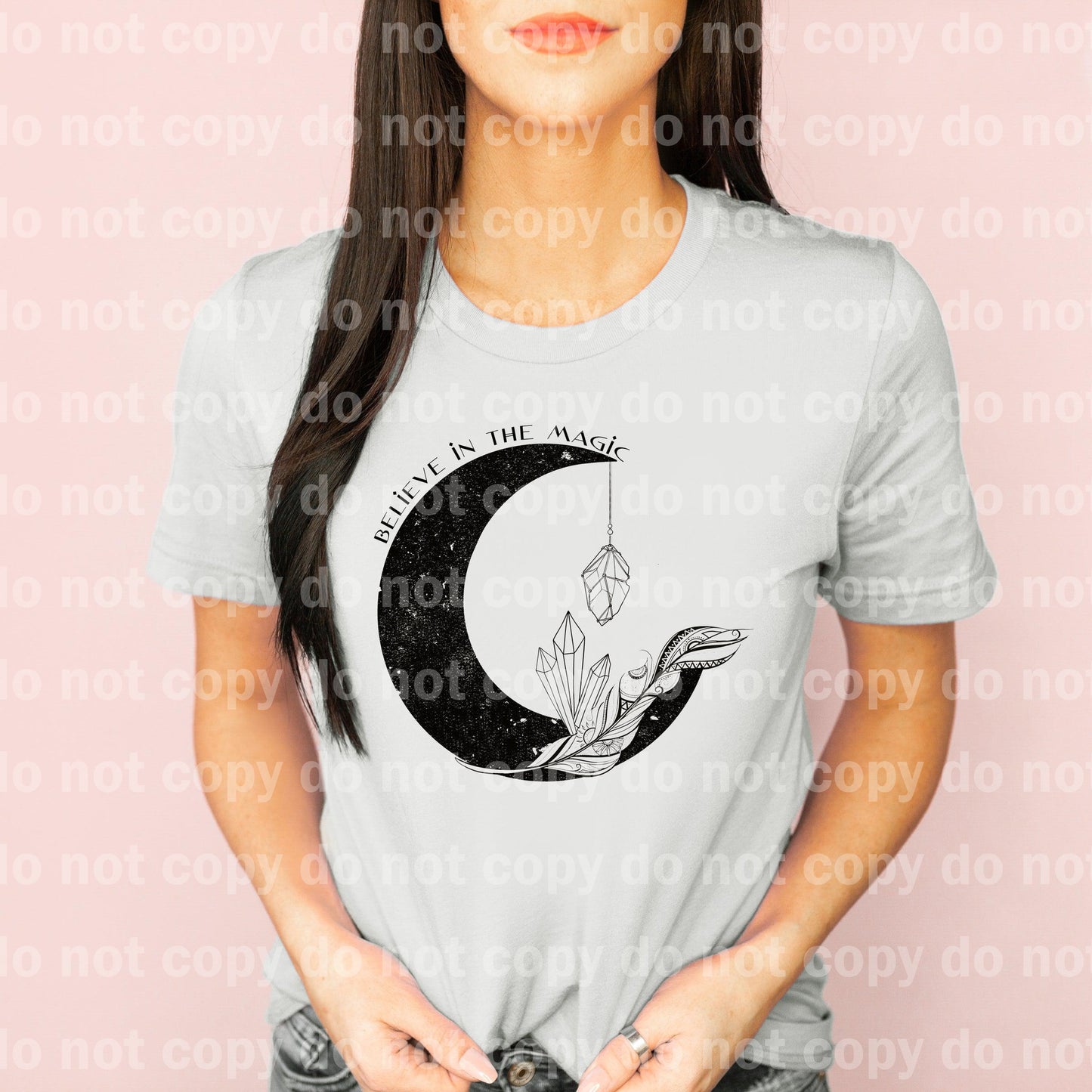 Believe in the Magic Moon Crystal Dream print transfer