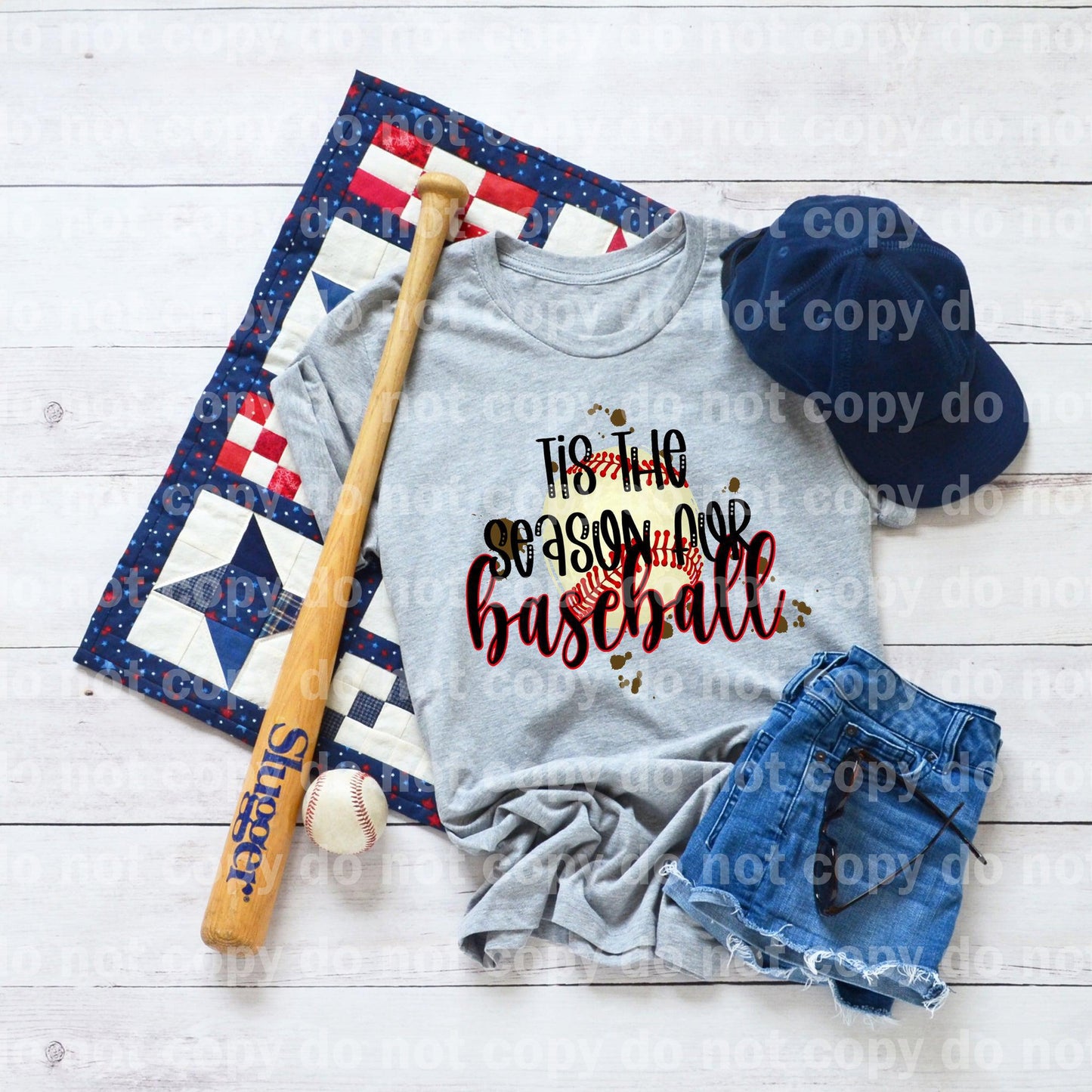 ' Tis The Season For Baseball Dream print transfer