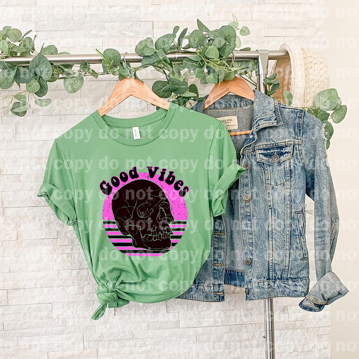 Good Vibes Skull Dream Print or Sublimation Print