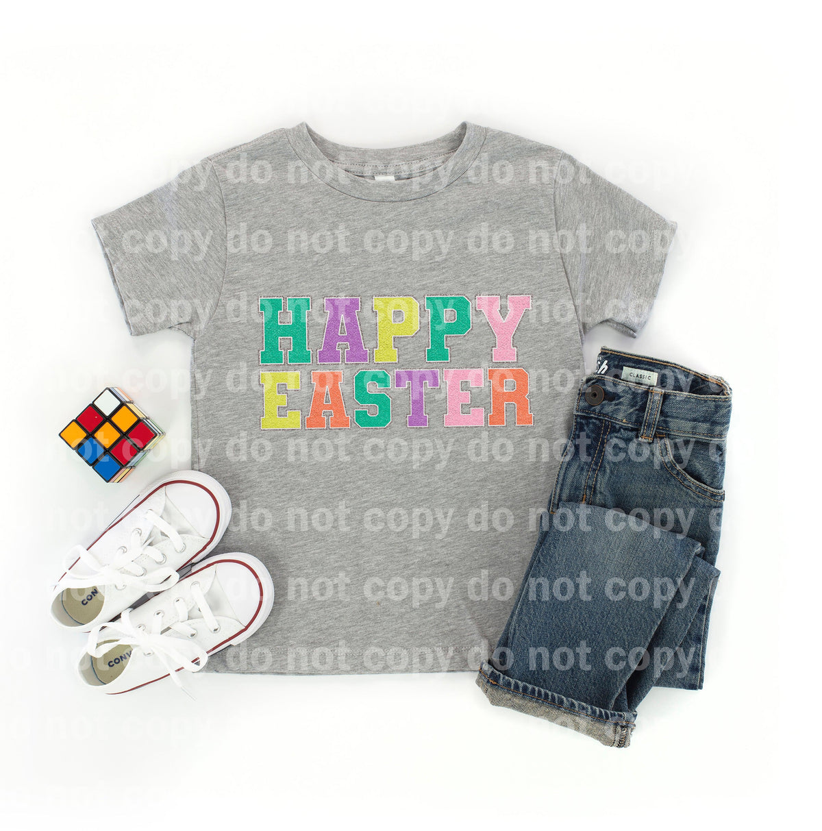 Happy Easter Letters Dream print transfer