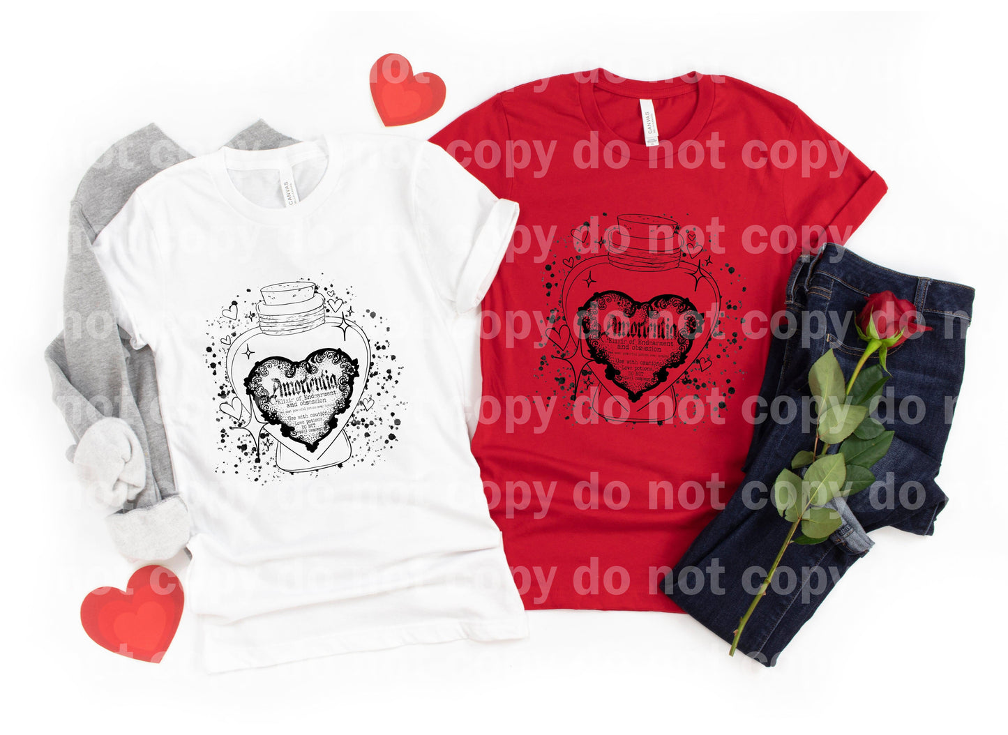Magical Love Potion Black Dream print transfer