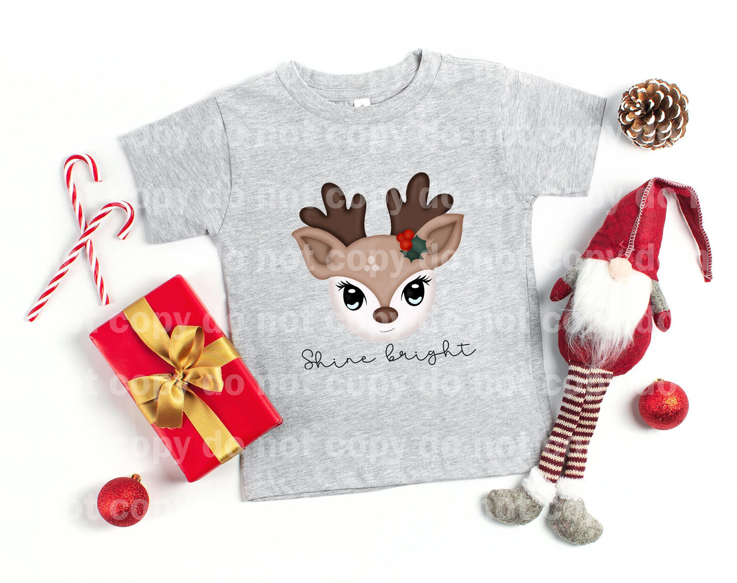 Shine Bright Reindeer Dream print transfer