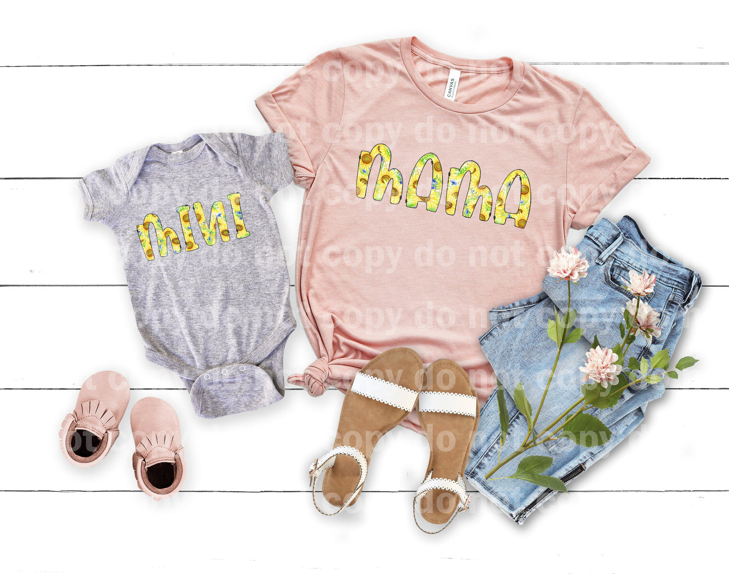 Sunflower Mini Dream print transfer