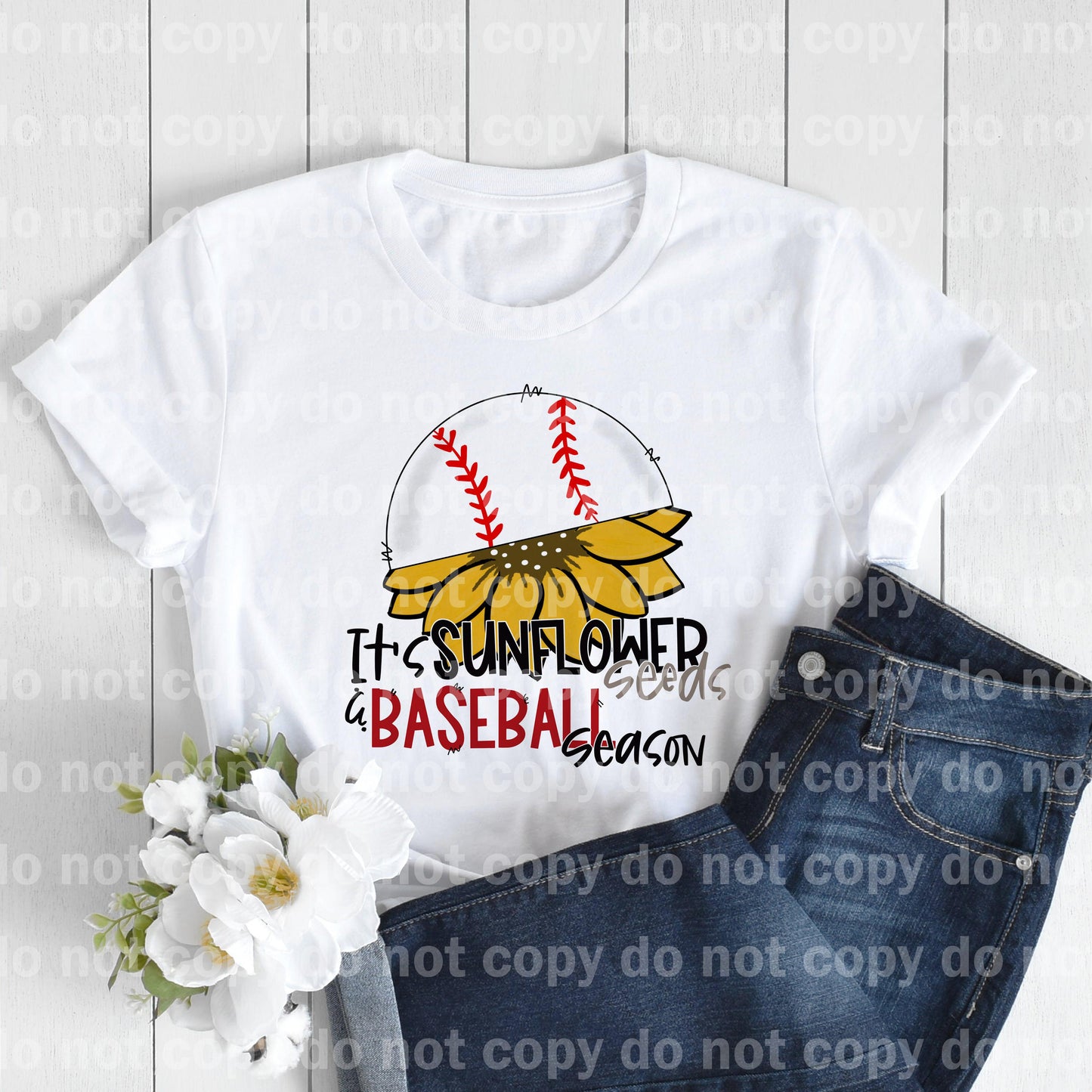Son semillas de girasol y temporada de béisbol Dream Print o impresión por sublimación