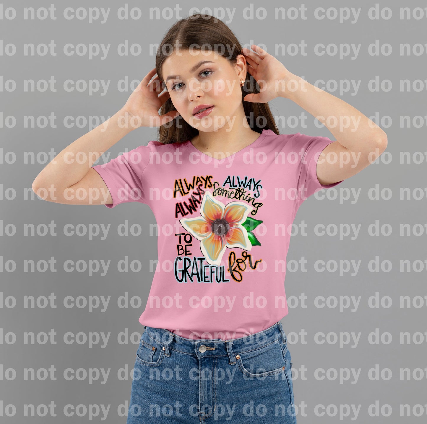 Siempre Siempre Siempre Algo que agradecer por el estampado floral de ensueño o el estampado por sublimación