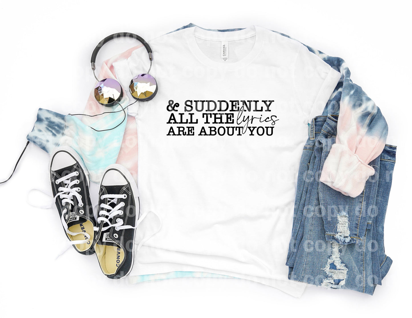 And Suddenly All The Lyrics Are About You Dream Print or Sublimation Print