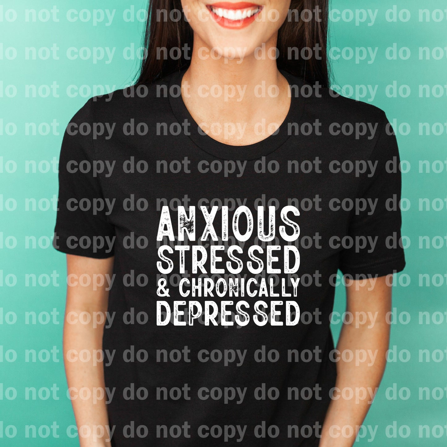 Anxious Stressed And Chronically Depressed Black/White Dream Print or Sublimation Print