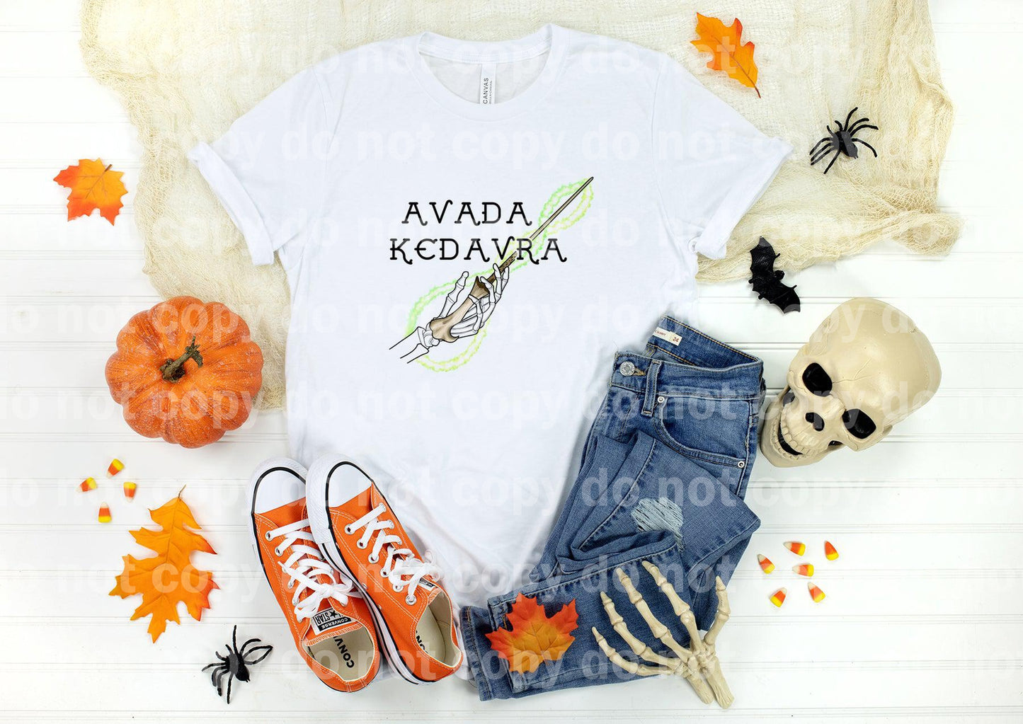 Avada Kedavra Skellie Magic Wand Dream Print or Sublimation Print